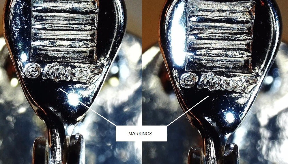 Vintage signed Monet silver tone faceted black glass with white rhinestones earr