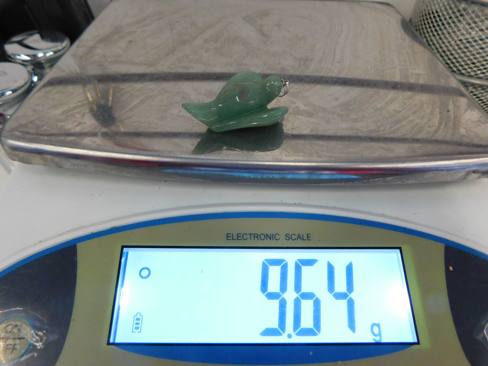 Green Jade Angel Bird Pendant 9.64 grams