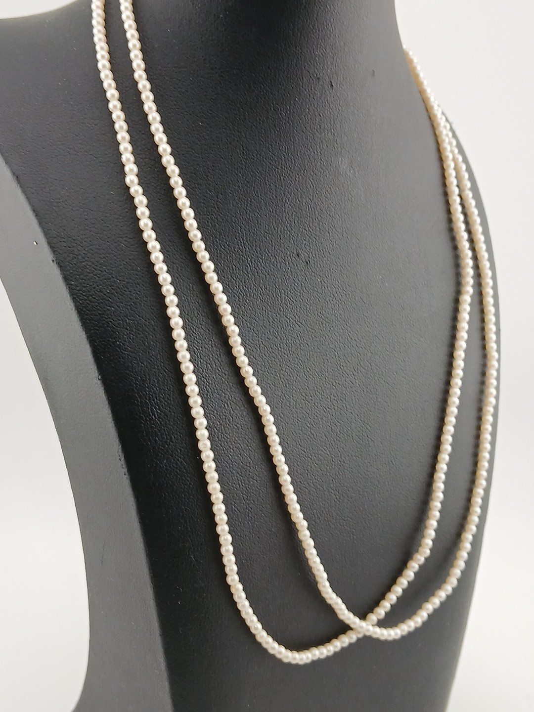 1928 brand Delicate Dainty 2 strand faux pearls gold tone accents necklace