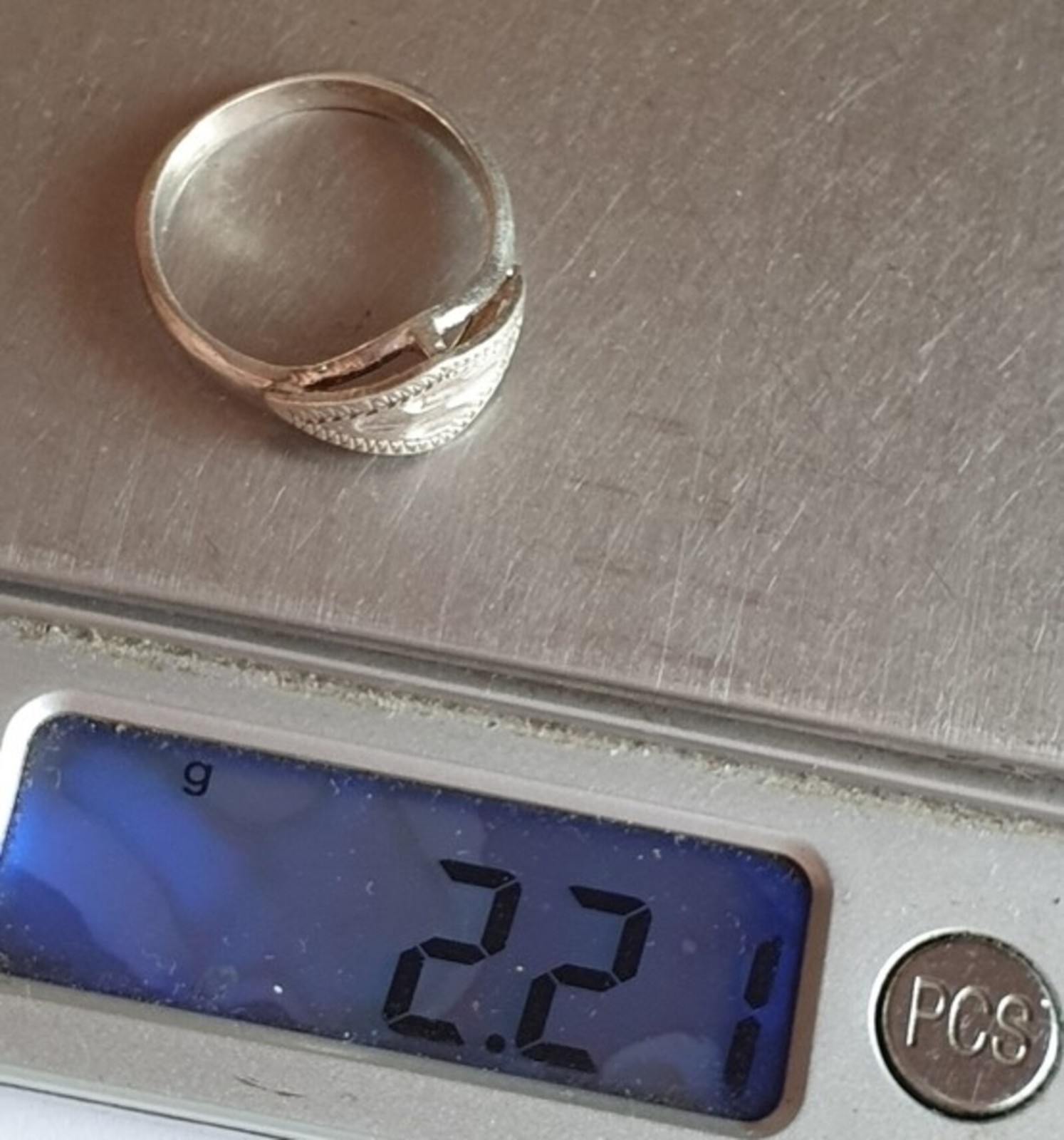 Vintage Soviet USSR ring sterling silver 925 ⭐ Size 7 Weight 2.21 g.