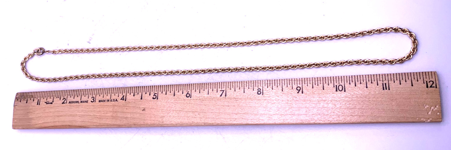 Vintage WINARD’S 12k gold filled 24″ chain necklace 24.7 grams