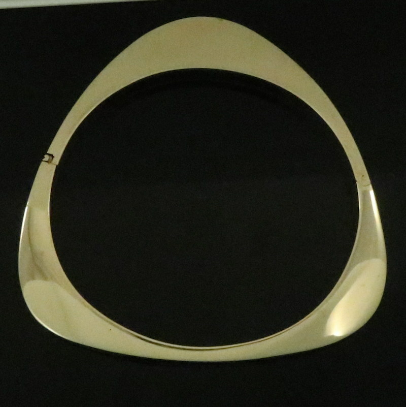 MOLTKE Jewelry – Denmark. 14k Gold Hindged Bangle.
