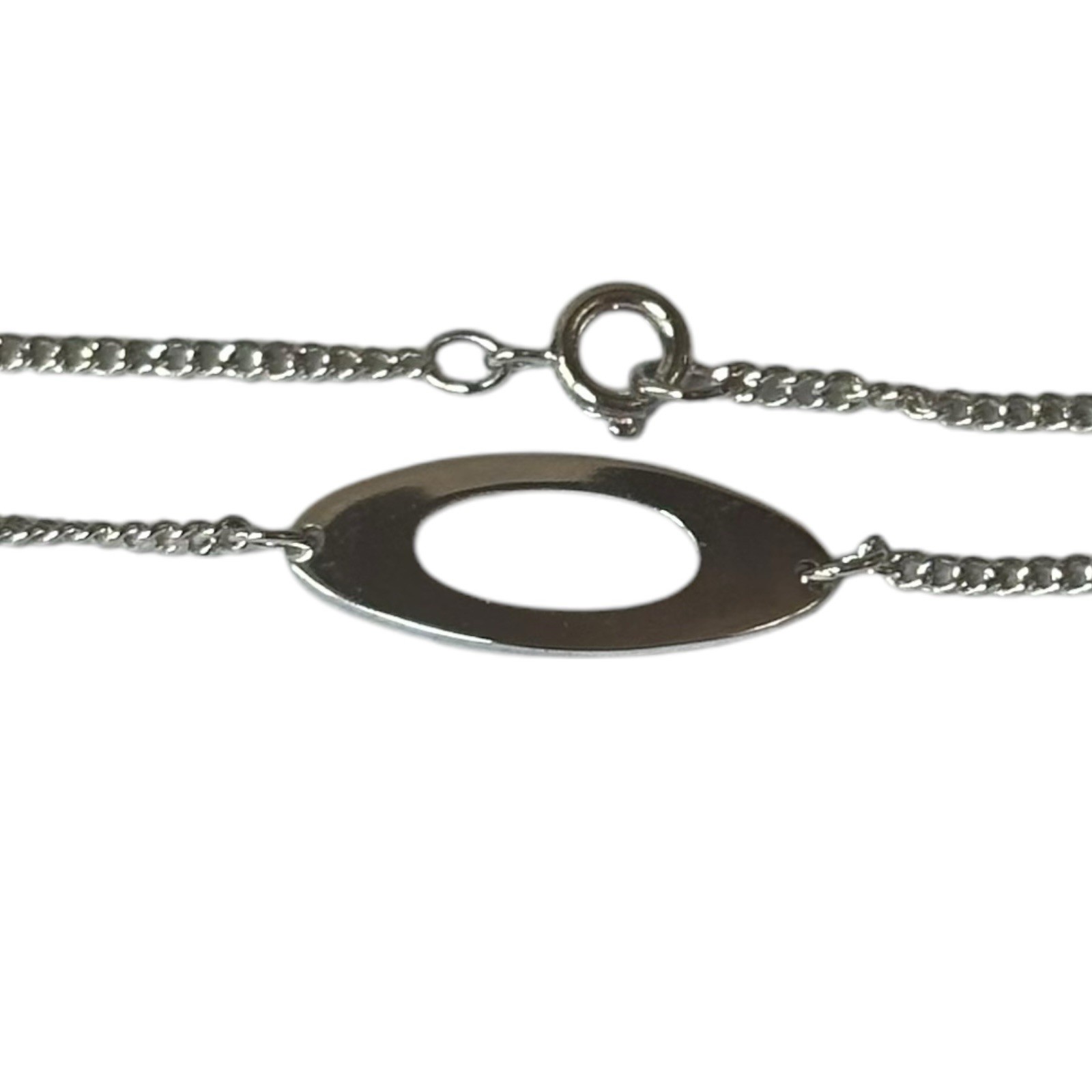 Avon 1978 Oval Accent Silvertone Anklet 9½” Ankle Bracelet NIB Vintage Old Stock