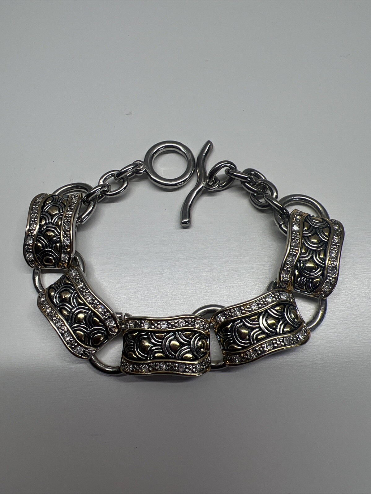 Link Bracelet, Gold And Silver Tone, Jewelry