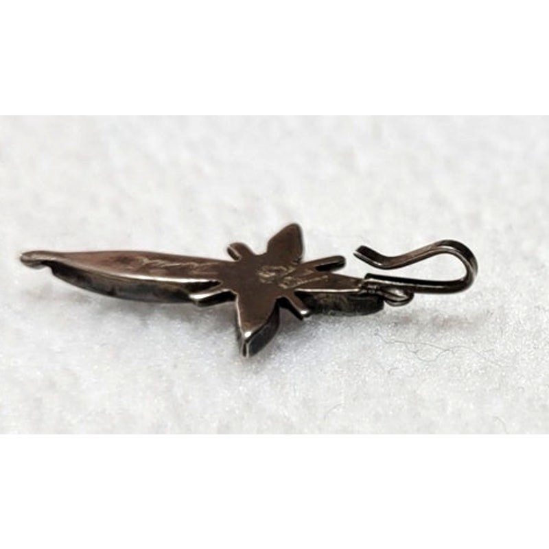 Small Sterling Silver 925 Signed Initials Zuni Cross Pendant Small Hook Bail