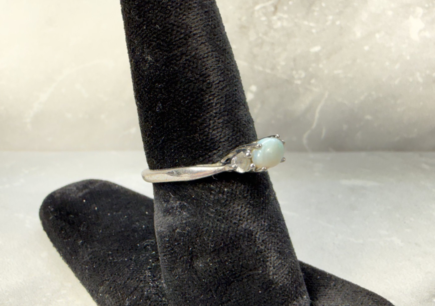 Vintage Avon Sterling Opal Ring Size 6.25