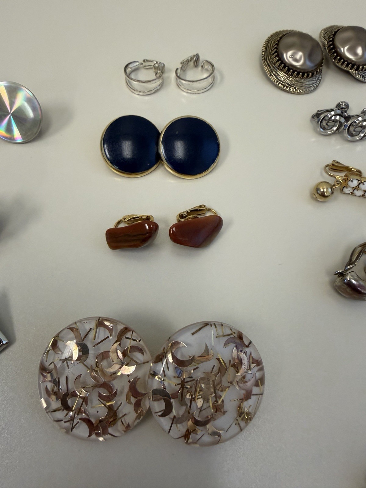 Lot Of Vintage Retro & Modern Clip On Earrings 60s 70s 80s 90s To Now 25 Pairs
