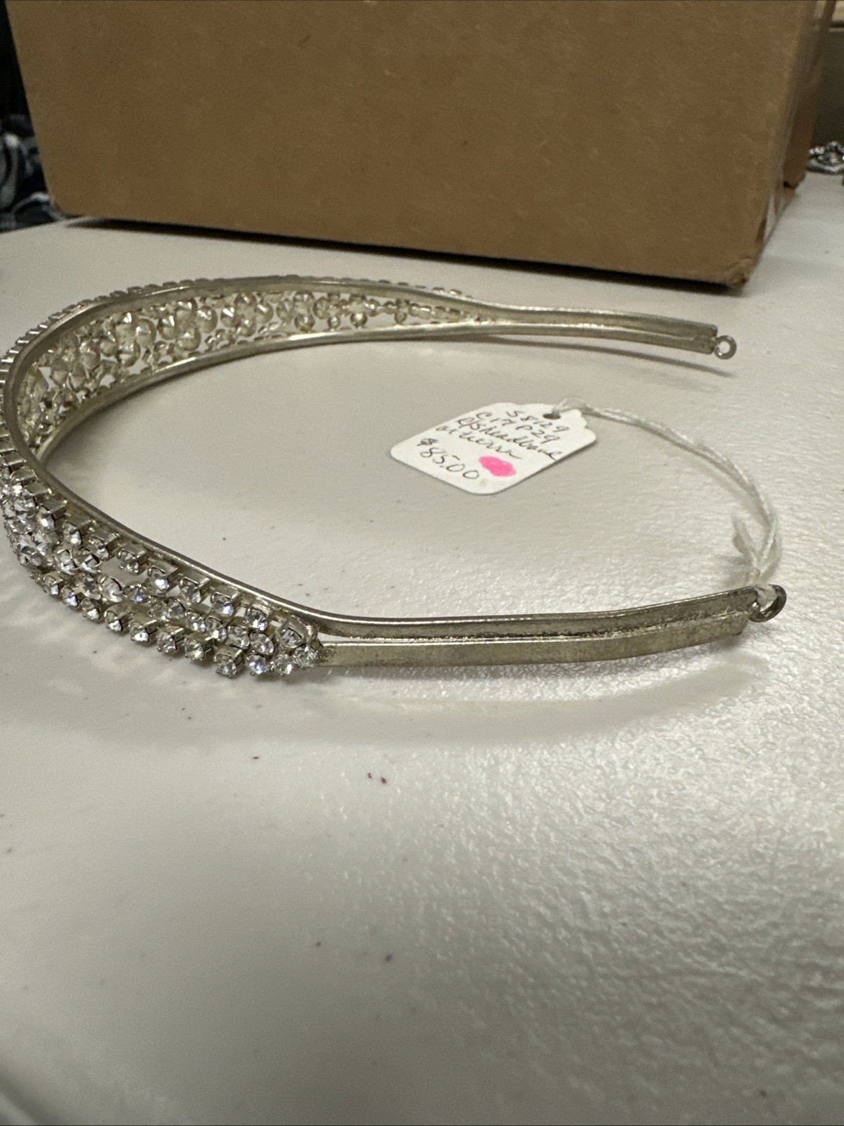 Auction Lot #2 : Rhinestone Headbands and Brooch +