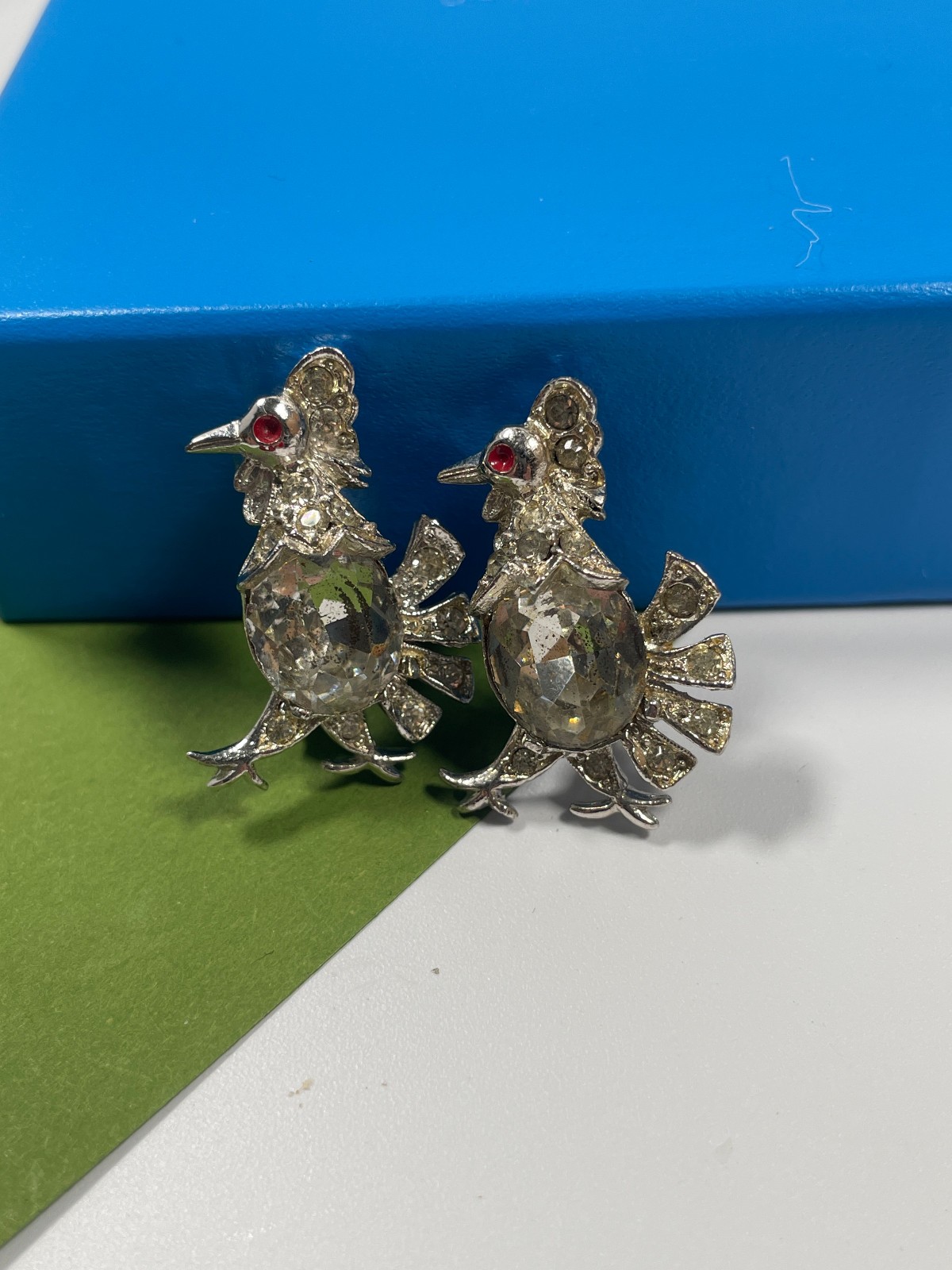 Vintage Brooch Bird Nest Parrot Rooster Swallow Lot of 6 Bird Brooches Pins