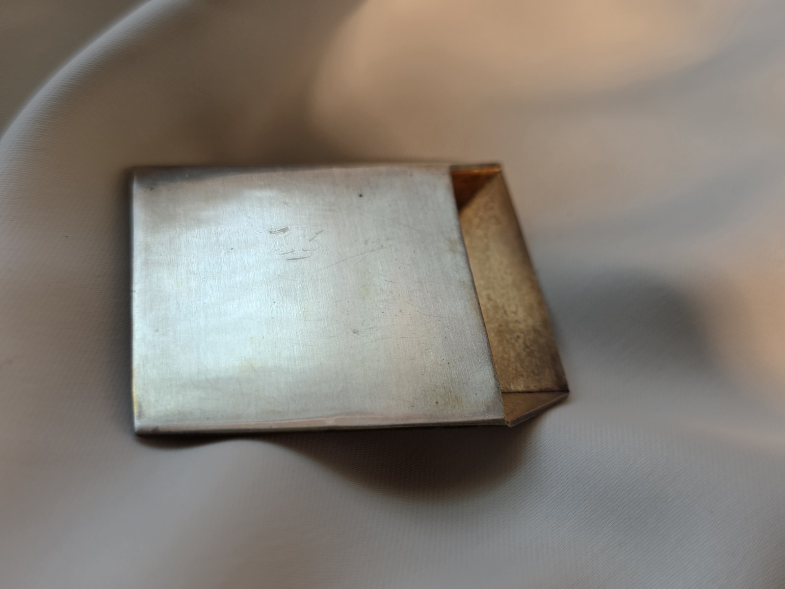 Vintage MCM Geometric Brooch Pendant 97.2% High-Purity Modernist Two-Tone 26.2 g