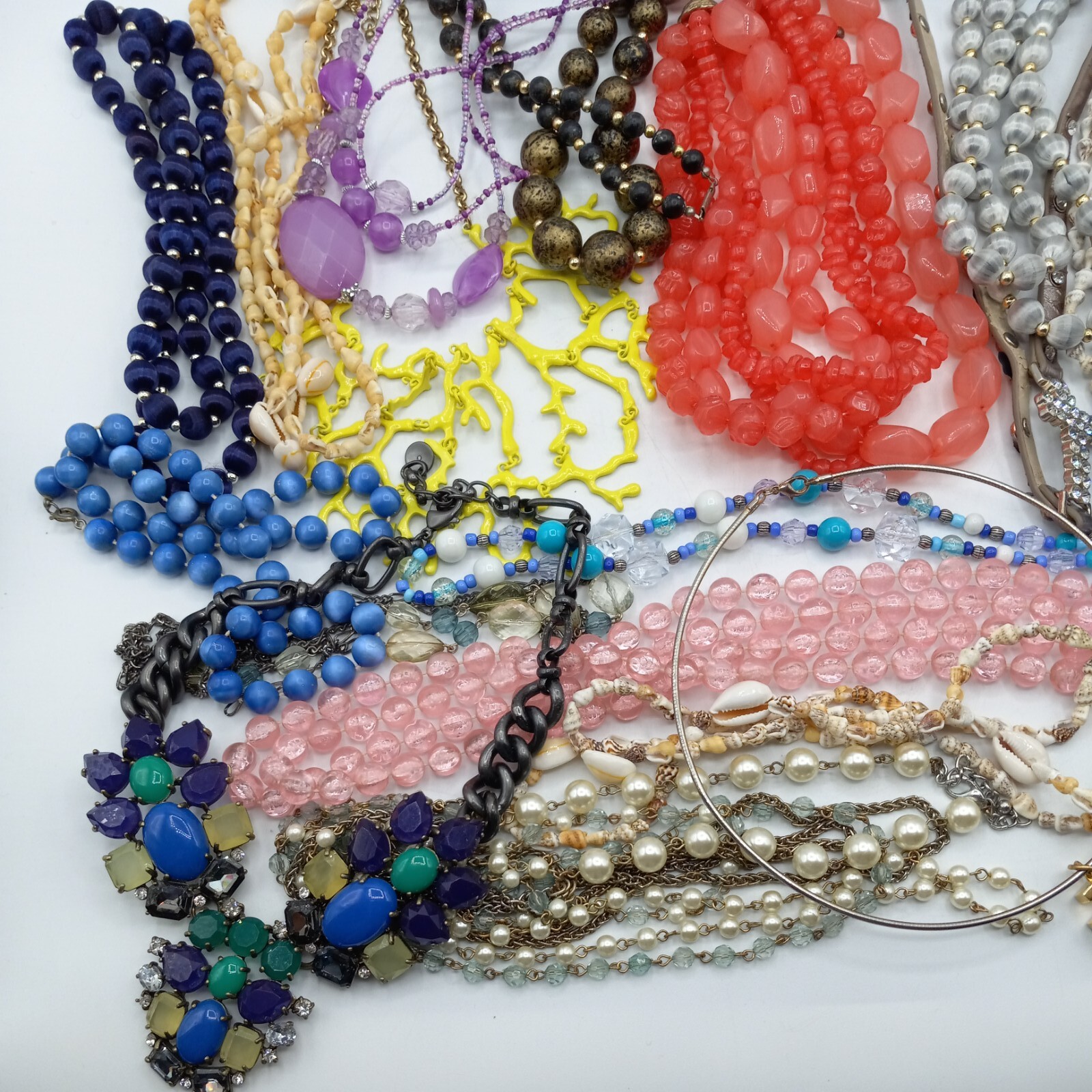 Jewelry Lot of 25 Necklaces Bracelets Michael Kors Stella & Dot Beads.