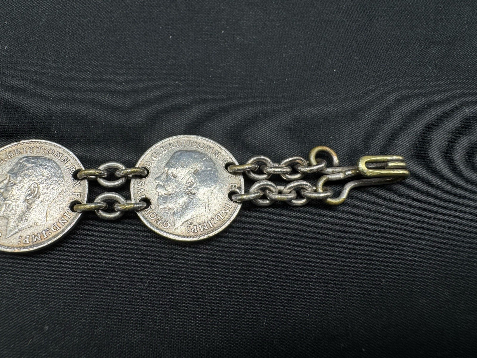 Vintage Coin Bracelet, 7.5″