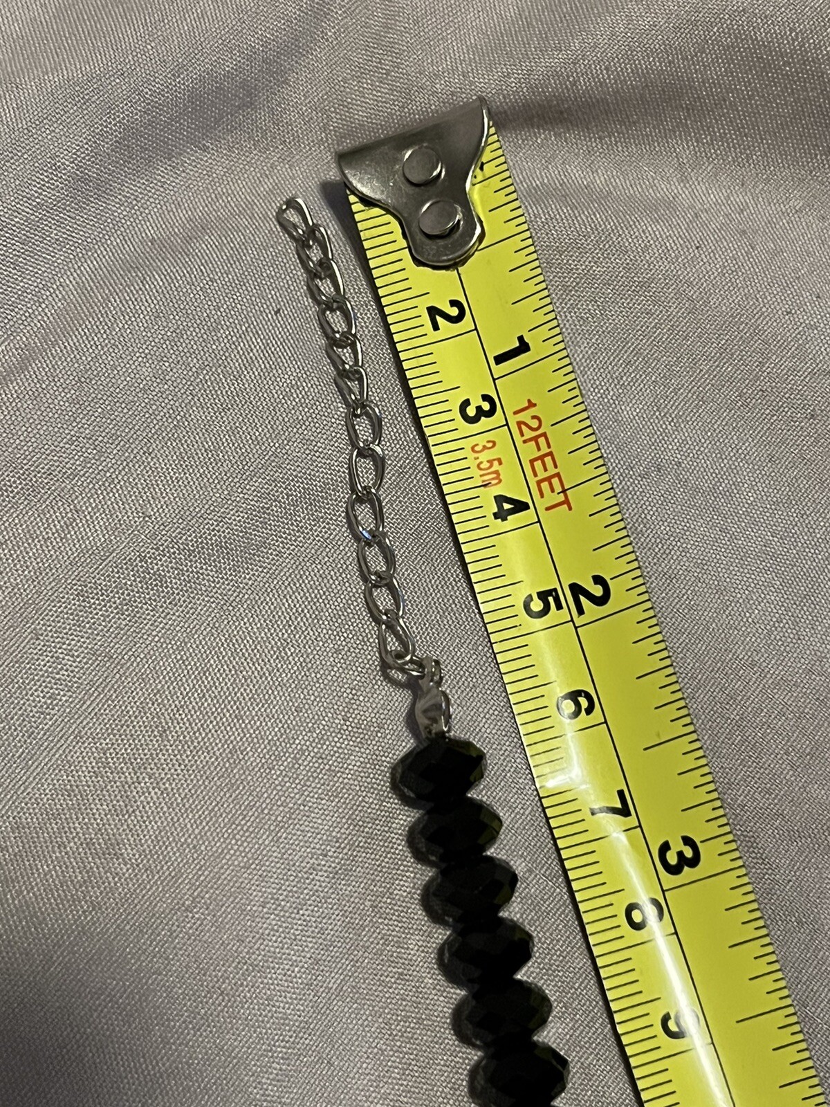 Black Bead Necklace Costume Jewelry Beads Heavy can be for a gift Fashion 21”