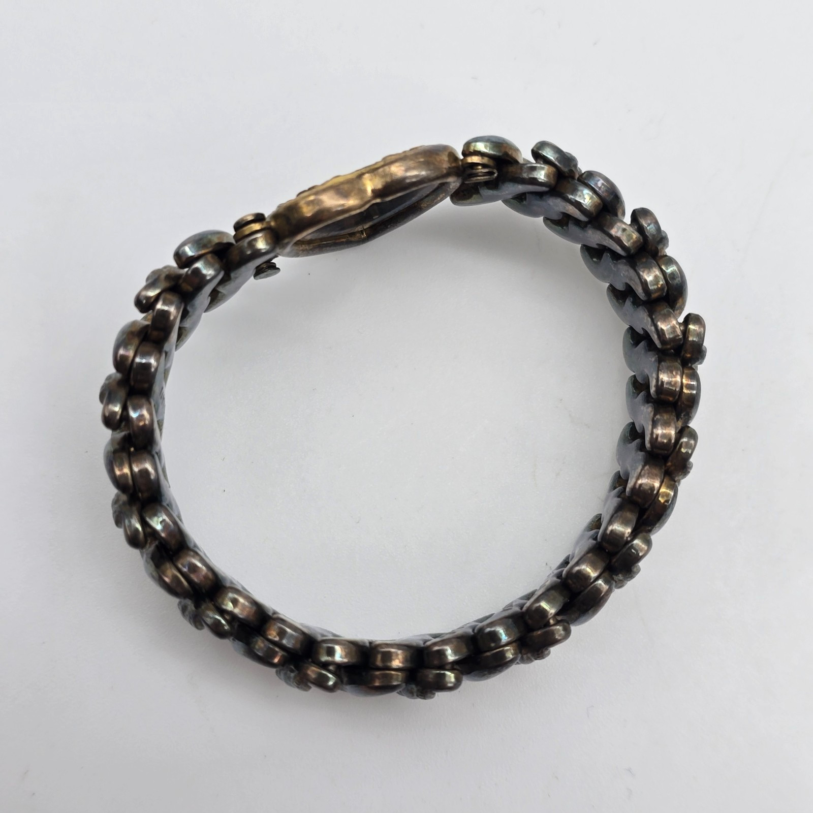 VTG Carmen Deluxe Sweetheart Floral Gold Filled Expanding Bracelet – LA Initials