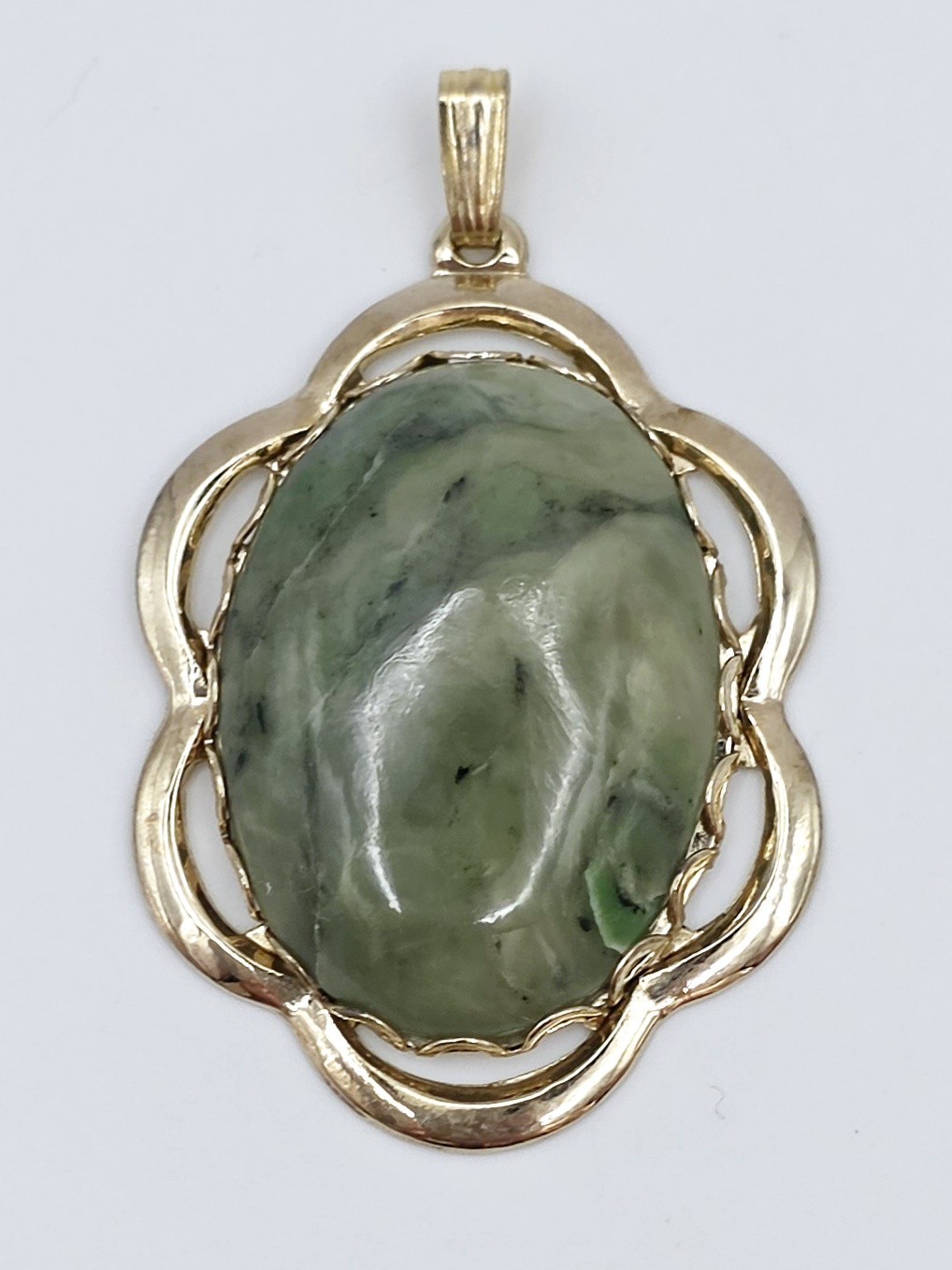 Vtg Mid Century Costume Jewelry Pendant Lot 3 Celebrity NY Tiger Eye Jade