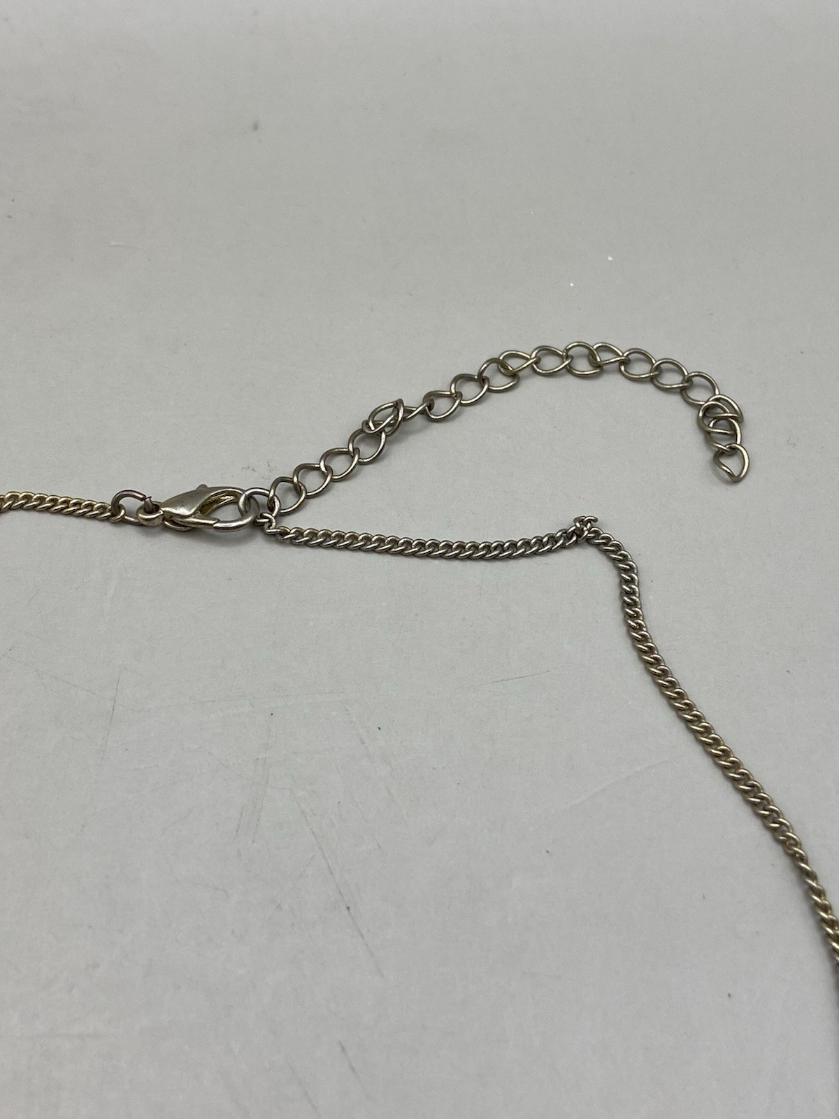 Small Vintage Owl Pendant, Dangle, Retro, Chain Link Articulated Silver Tone