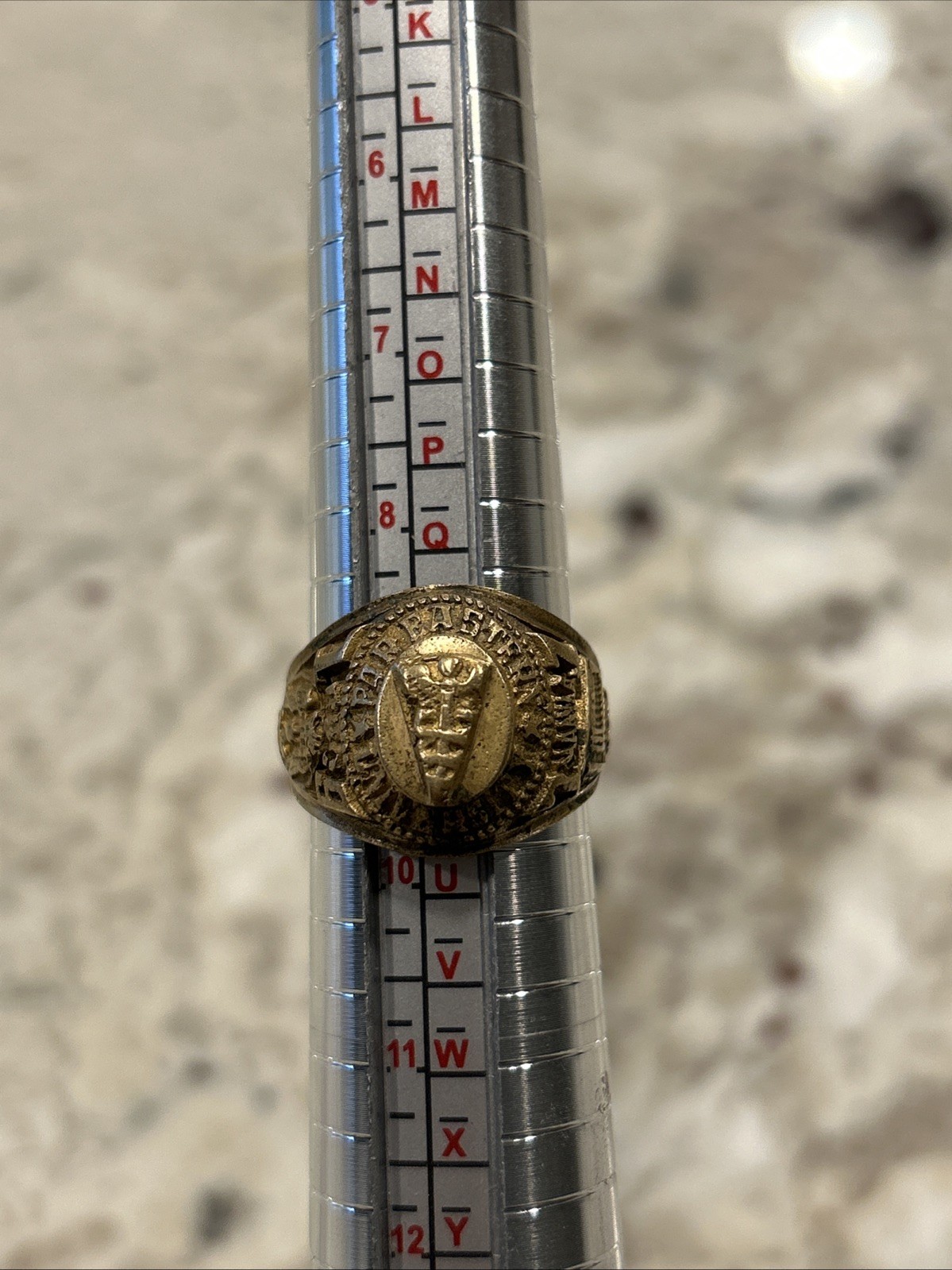 Vintage Class Ring Far Eastern University 1971 Medical School Size 9.5, 12 Grams