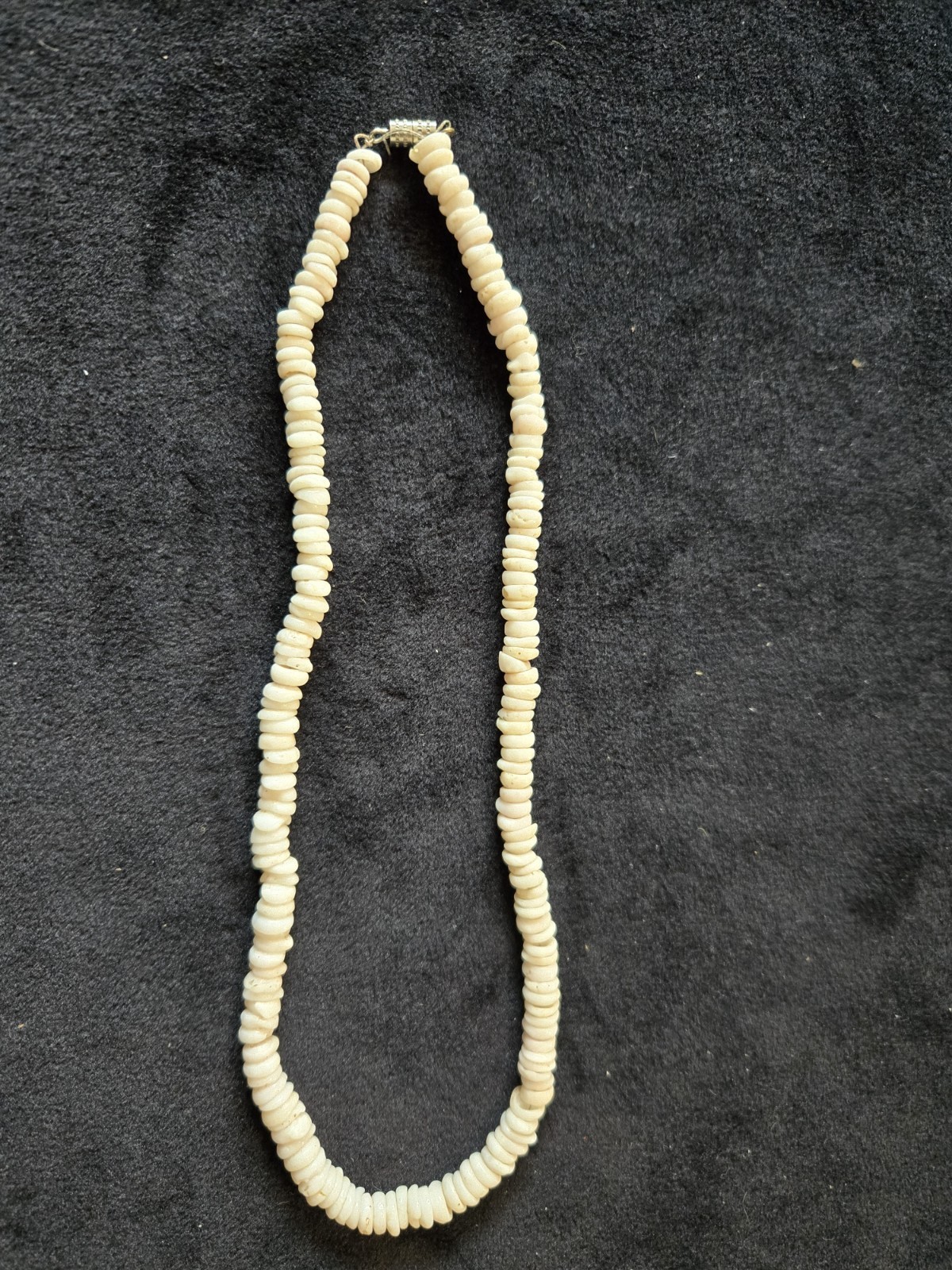 Vtg Hawaiian Small Puka Shell Bead 16″ Necklace Surfer Seashell Necklace