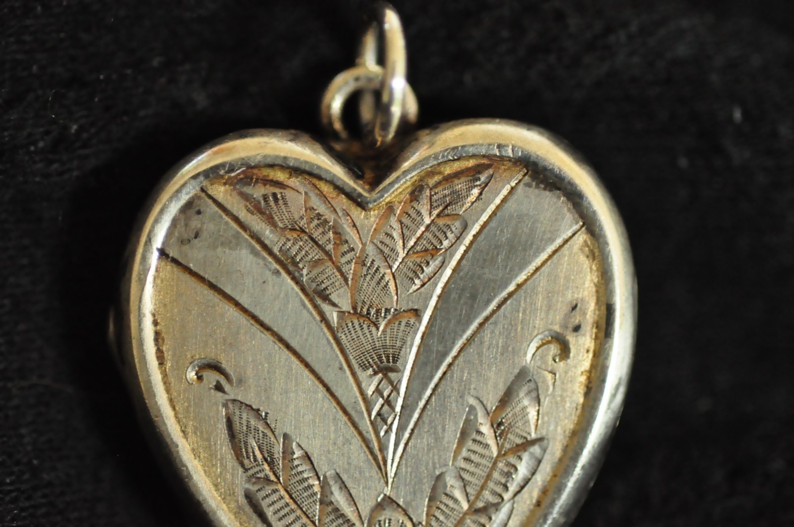 Victorian Sterling Heart Locket – Gold Washed Interior – Mother Daughter Gift