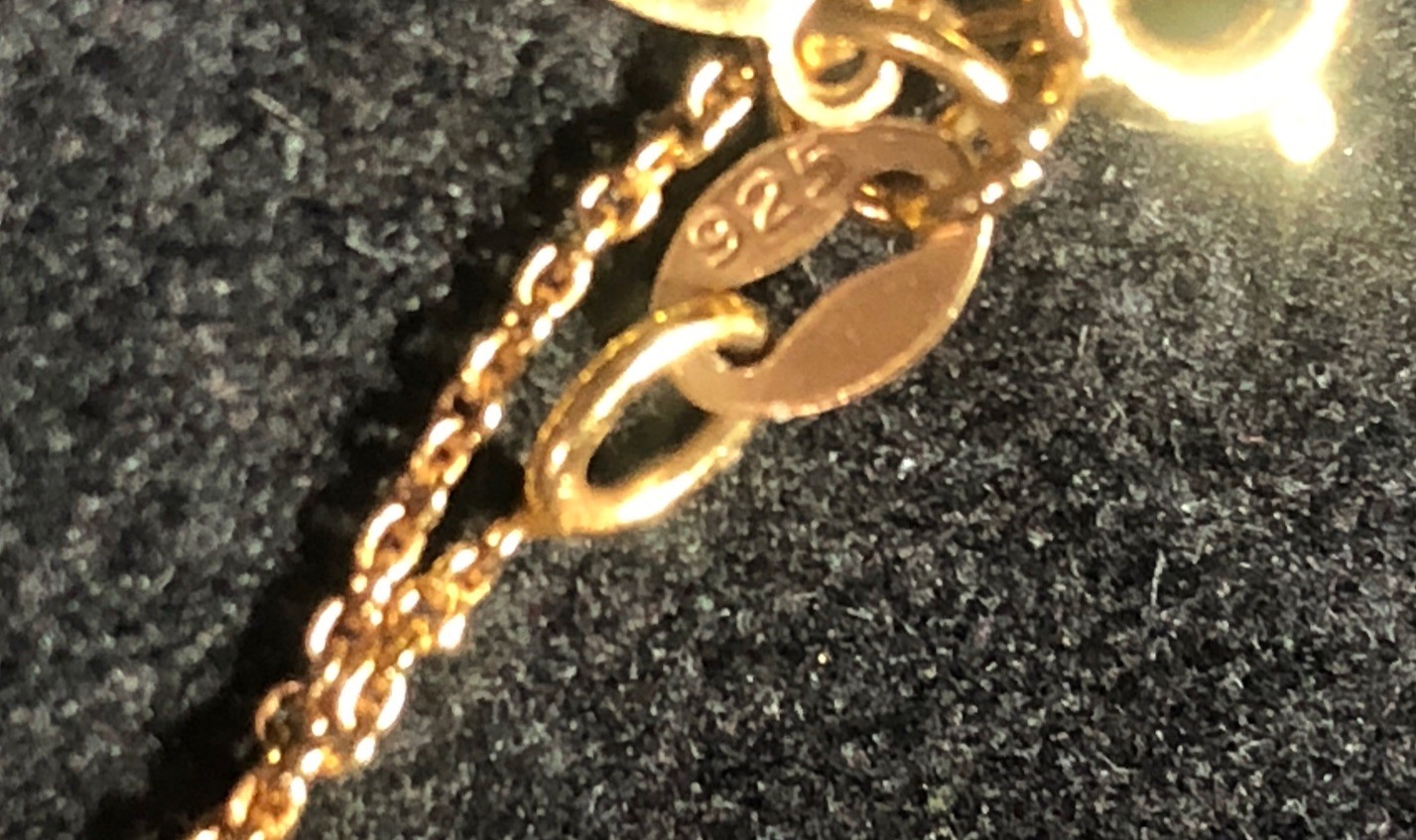 Vintage Signed Stella & Dot Gold Over Sterling925 Dainty Chain Link Necklace