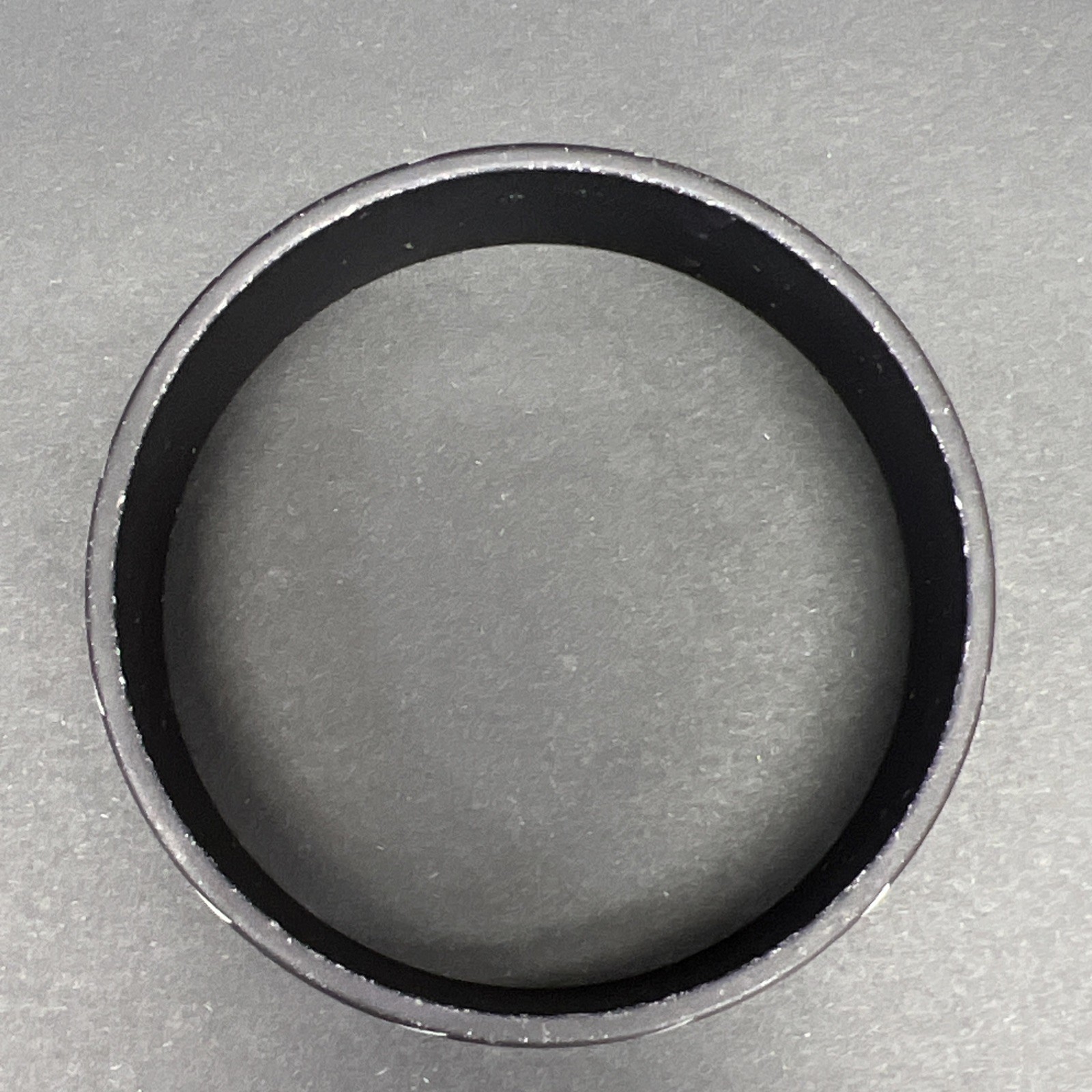 Black Etched Aluminum Stripped Bangle Bracelet Vintage Lightweight 7-1/2”