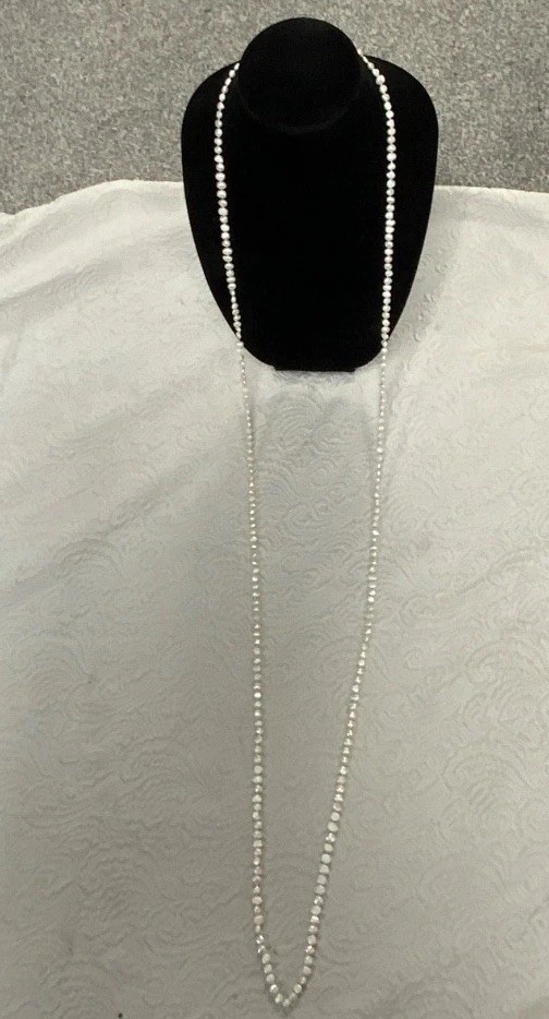 Vintage Freshwater Baroque Pearl Hand Knotted High Luster Rope 66” Necklace