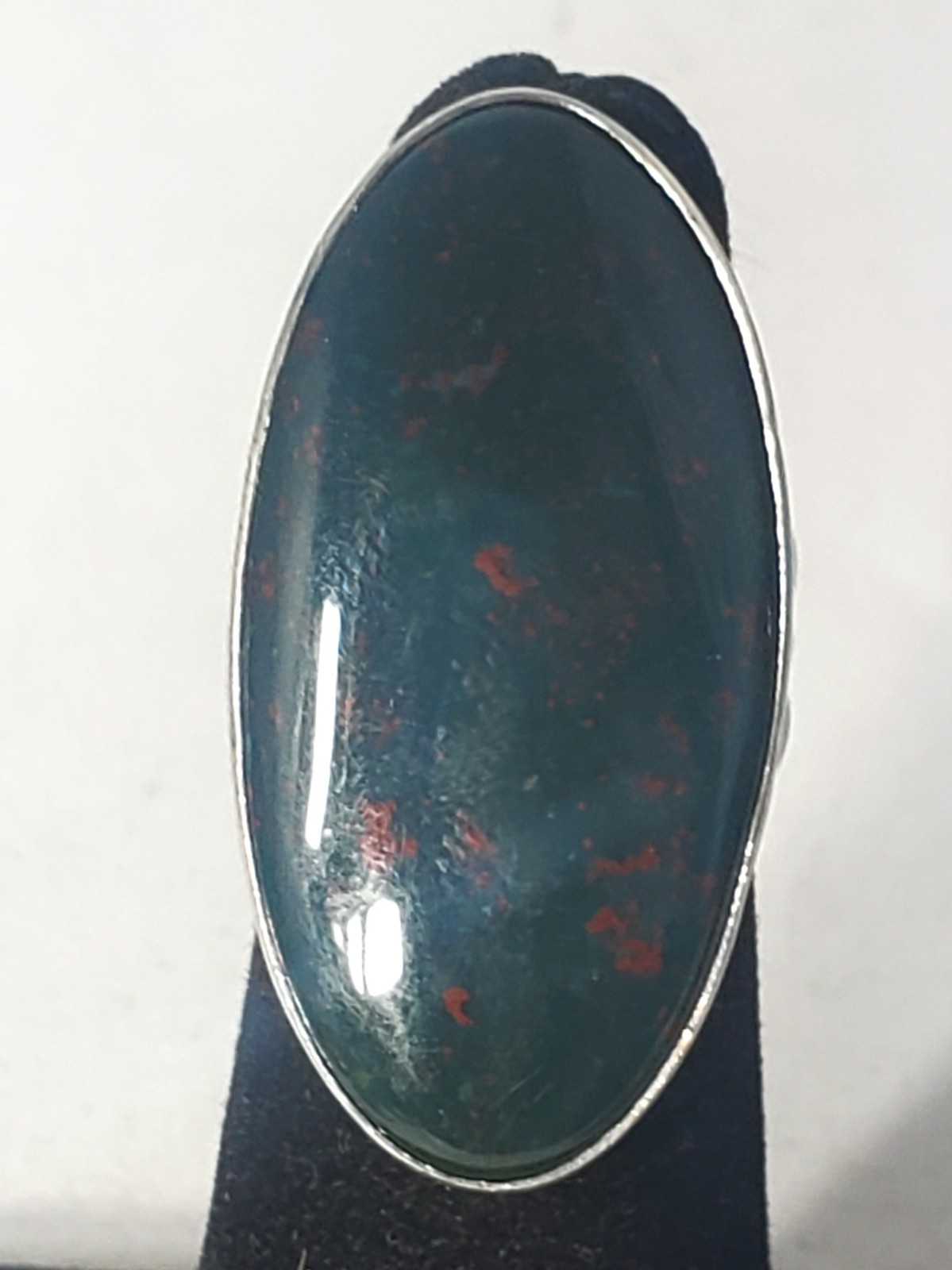 Vtg Sterling Silver SOUTHWESTERN Bloodstone Ring Lot ~ Sz 4.5