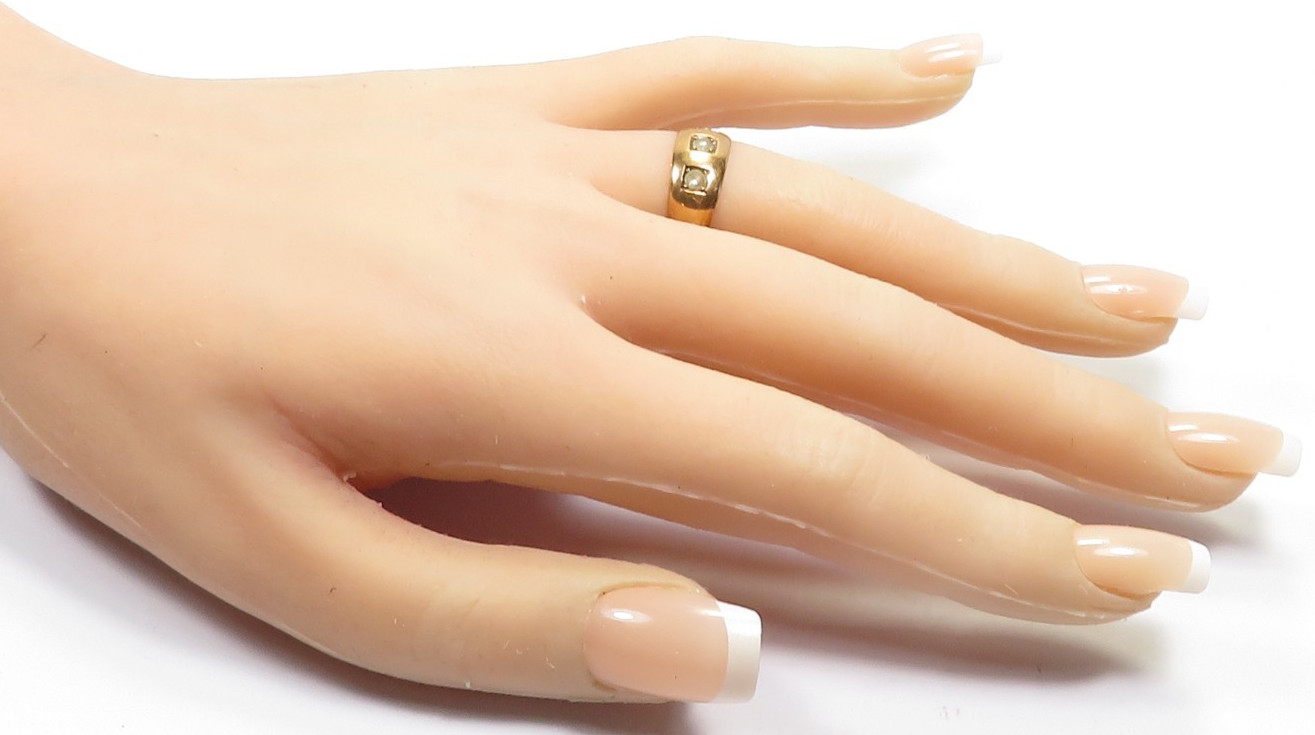 Victorian Seed Pearl Wedding Right Hand Ring 13K Rose Gold Size 7 UK-N1/2