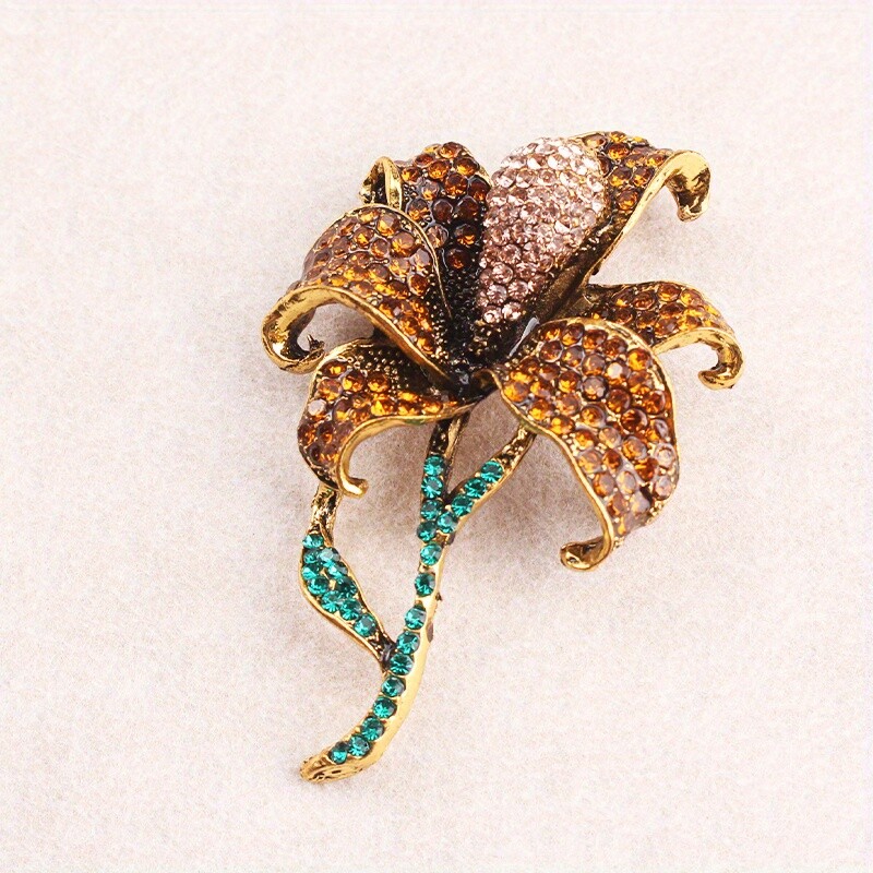 Retro Fashion Creative High-quality Temperament Rose Brooch Jewelry Gift