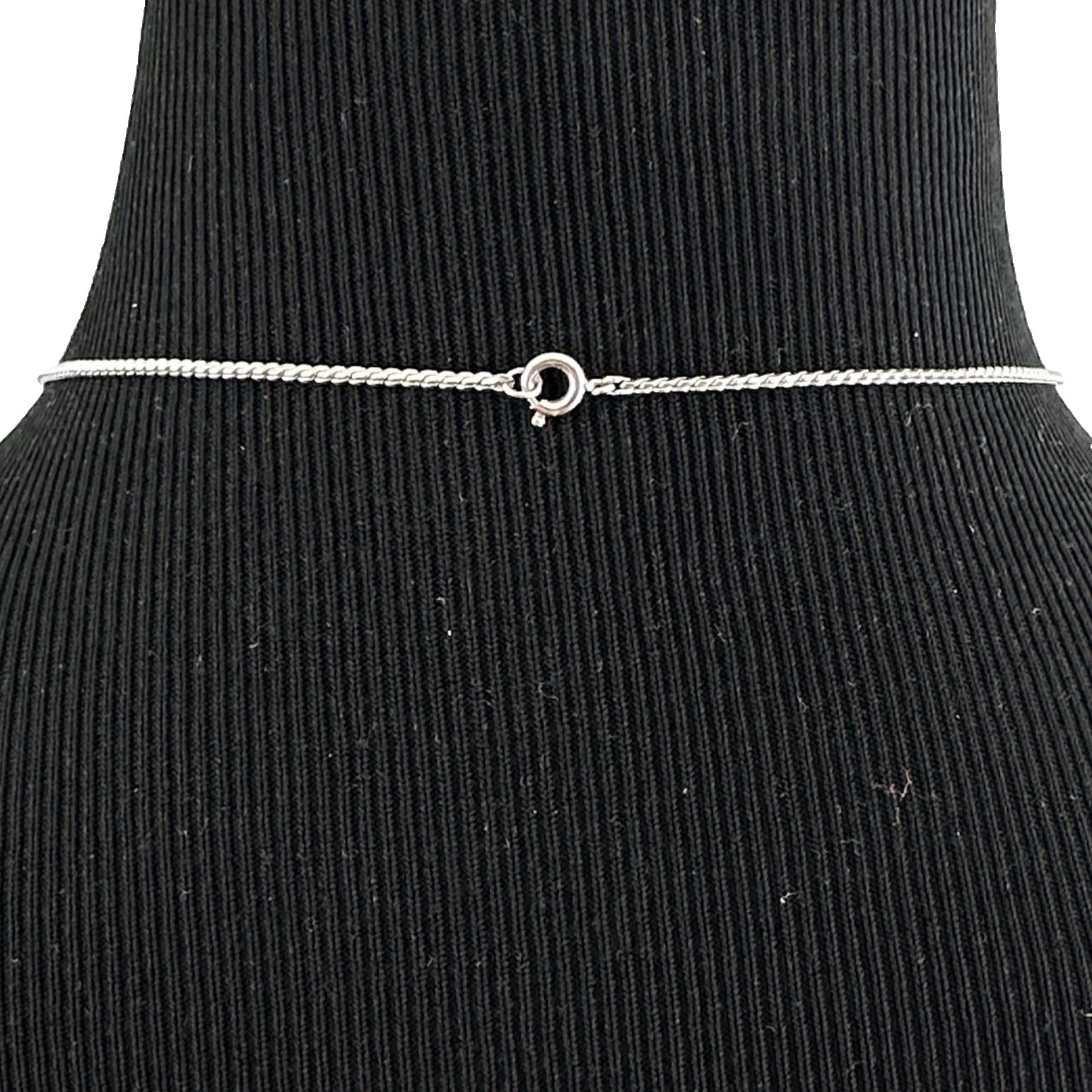 VAN DELL vintage necklace – sterling silver & cultured pearl choker 16″ delicate