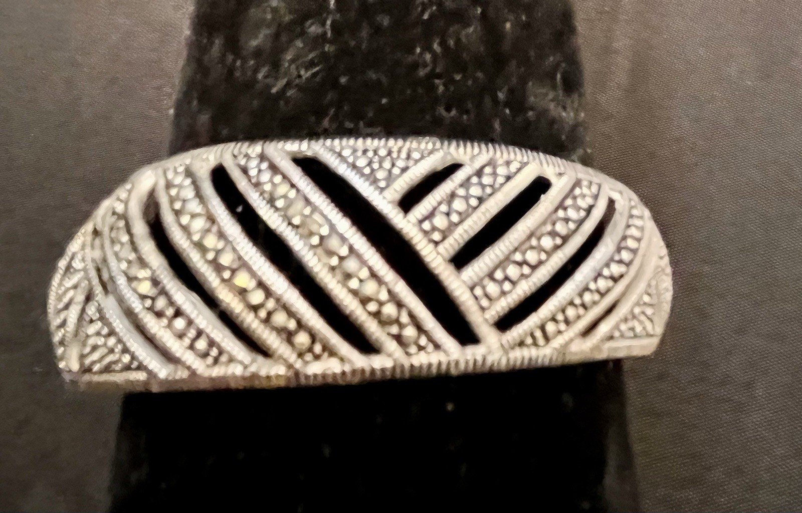 Marsala Marcasite Bracelet Silver Color Art Deco Geometric New In Box Cuff