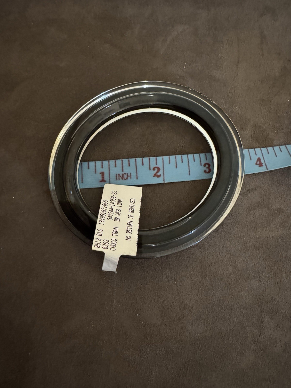 Authentic Vintage Gucci Black & Clear Lucite Bangle Bracelet New With Tags