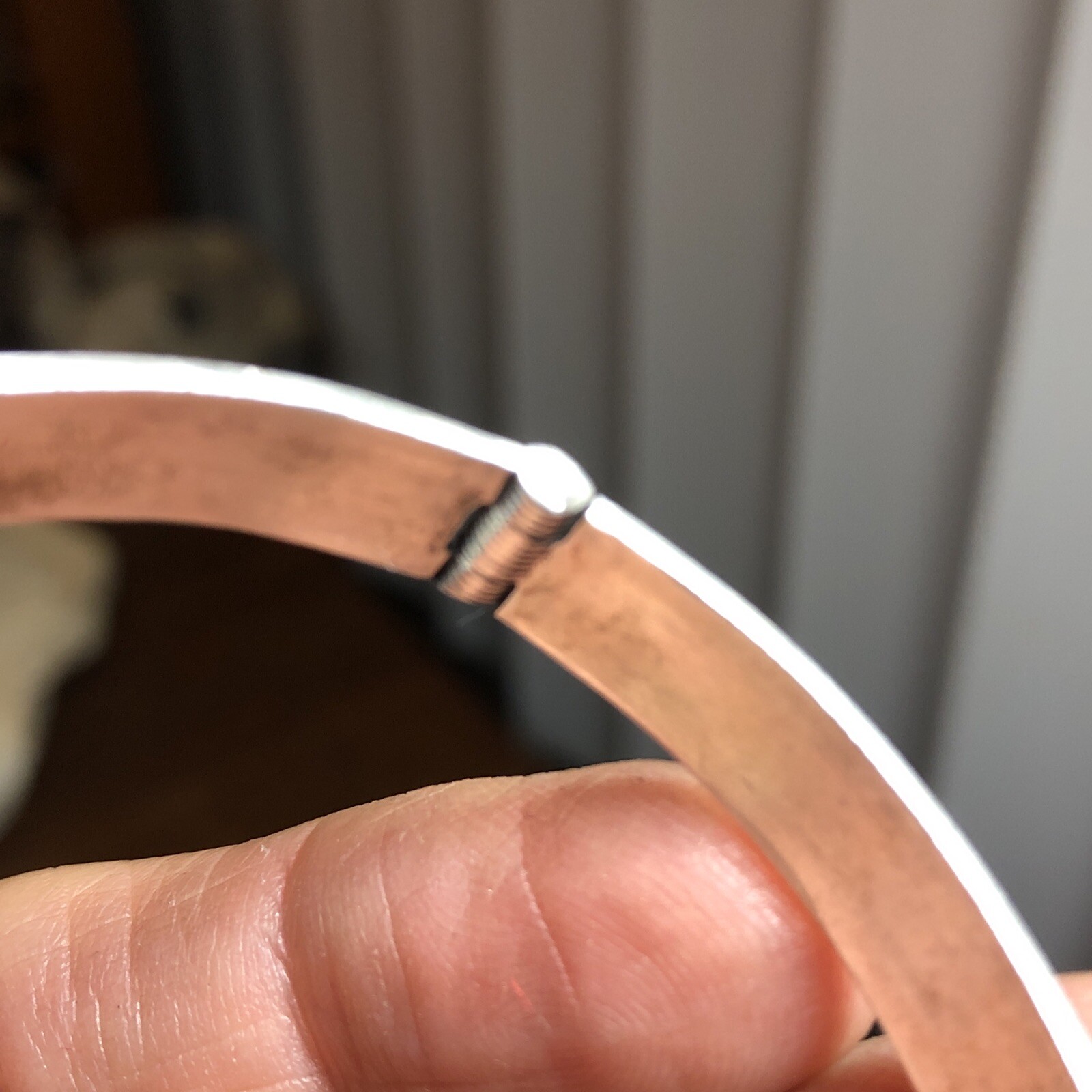 20. Vintage 925 Sterling Patterned Stick Pin Lock Bangle TWO Bracelets 7″-7 1 4″