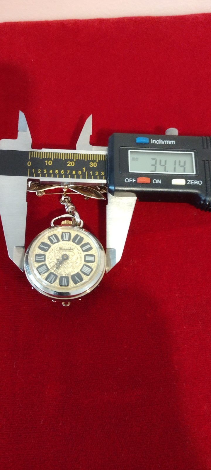 VTG Harvester Swiss-Made 1jewel Pendant Ladies Watch Manual Wind. Works!