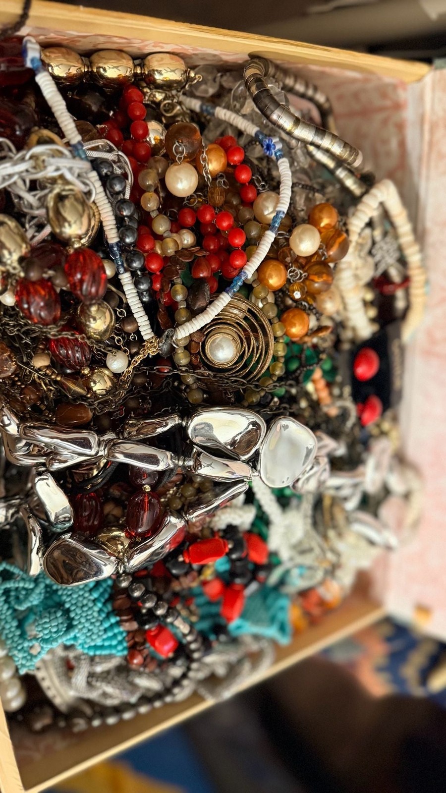Large Vintage Costume Jewelry Lot with Decorative Book Storage Box