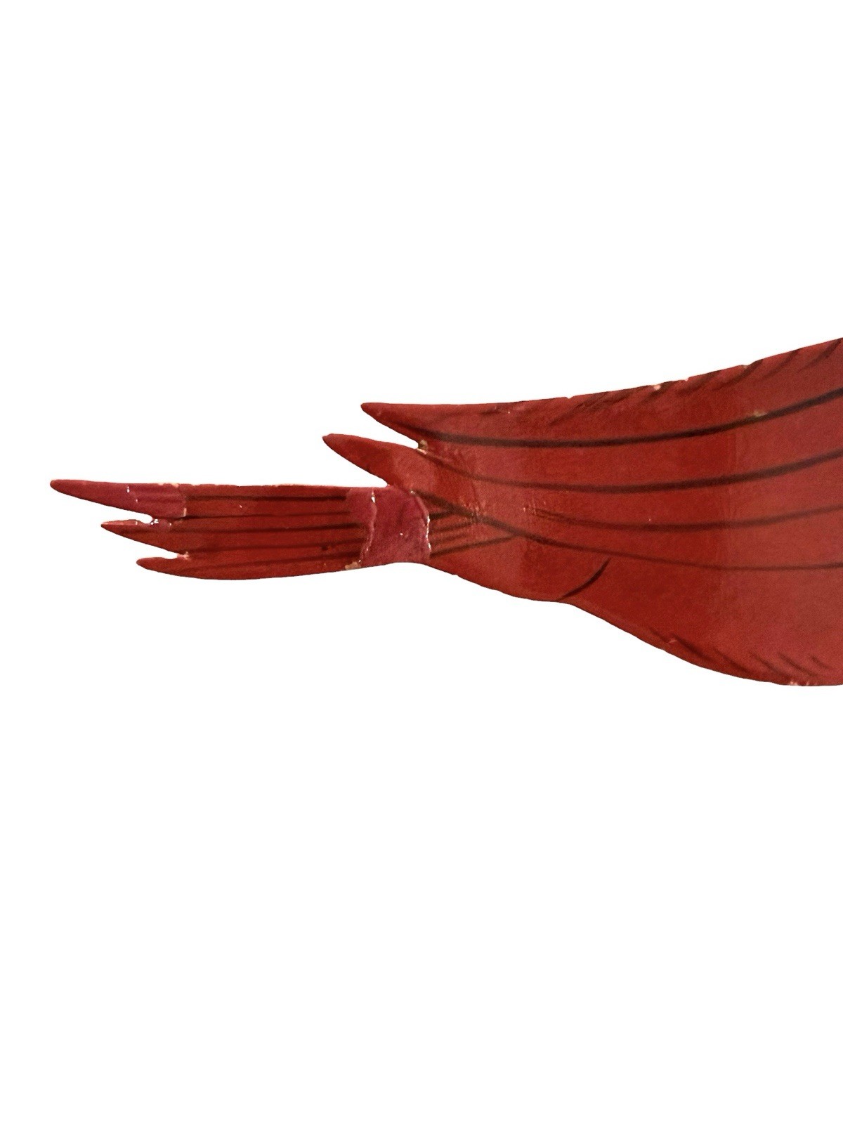 Handmade Enamel on Copper Red Cardinal Bird Brooch Pin Artist Signed JZ 1996