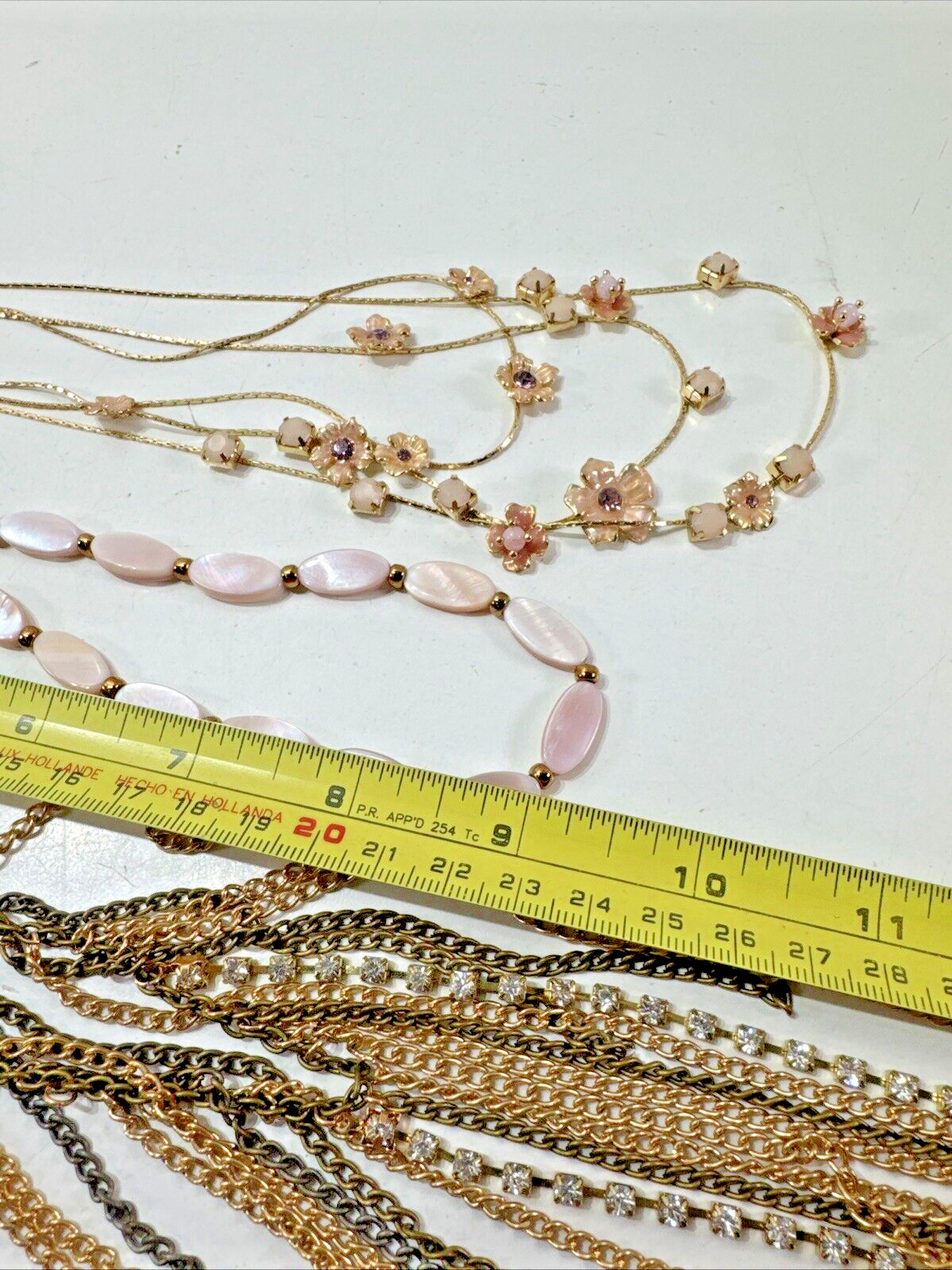 Beautiful Vintage Estate Lot 3x Beaded/Metal/STONES Necklaces 1 New w Tags