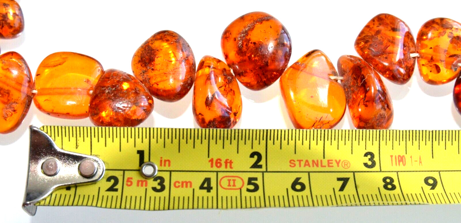 ✅60cm = 54gr RUSSIAN SOVIET BALTIC AMBER BEAD NECKLACE 琥珀 BRACELET STONE PENDANT