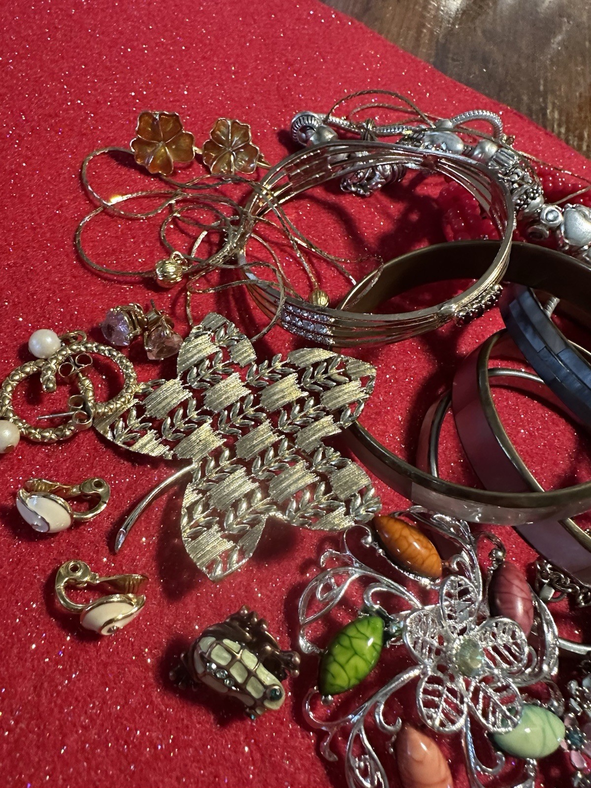 Vtg Estate Jewelry Lot Avon Monet Napier Lisner Marcella MOP