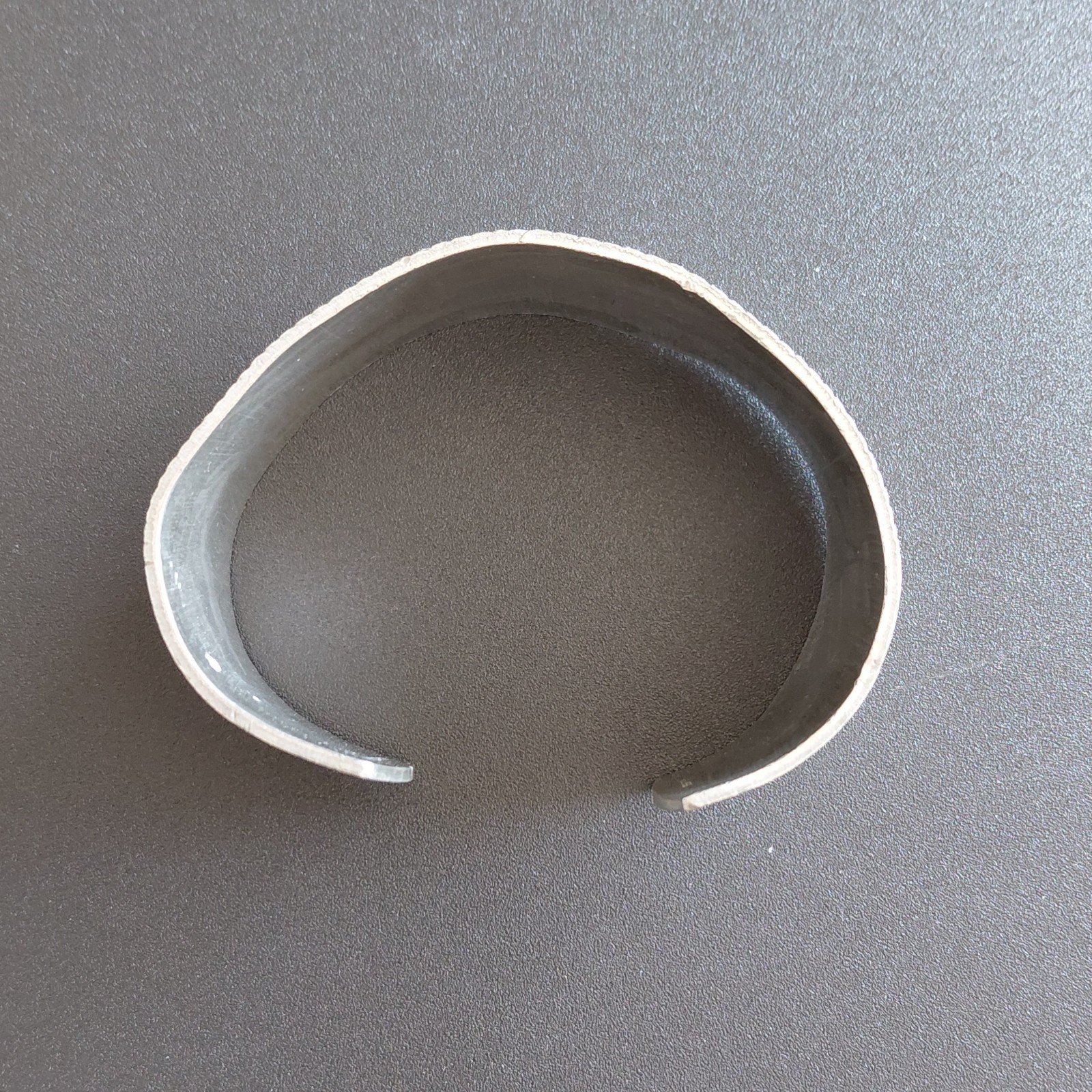 E. Christophersen Viking Ship Cuff Bracelet Norway Pewter Signed Vintage