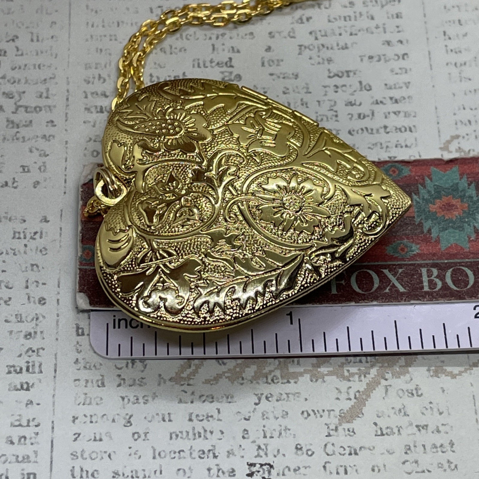 Gold Heart Locket Photo Harlequin Opal New Birthday Anniversary Wedding Necklace
