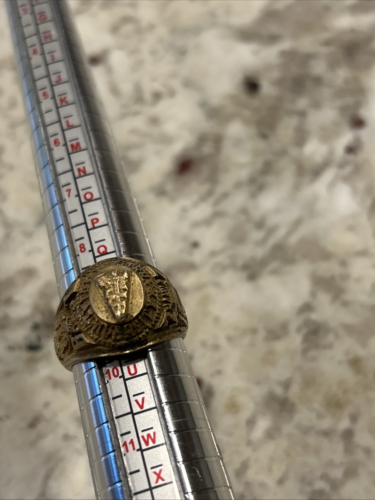 Vintage Class Ring Far Eastern University 1971 Medical School Size 9.5, 12 Grams