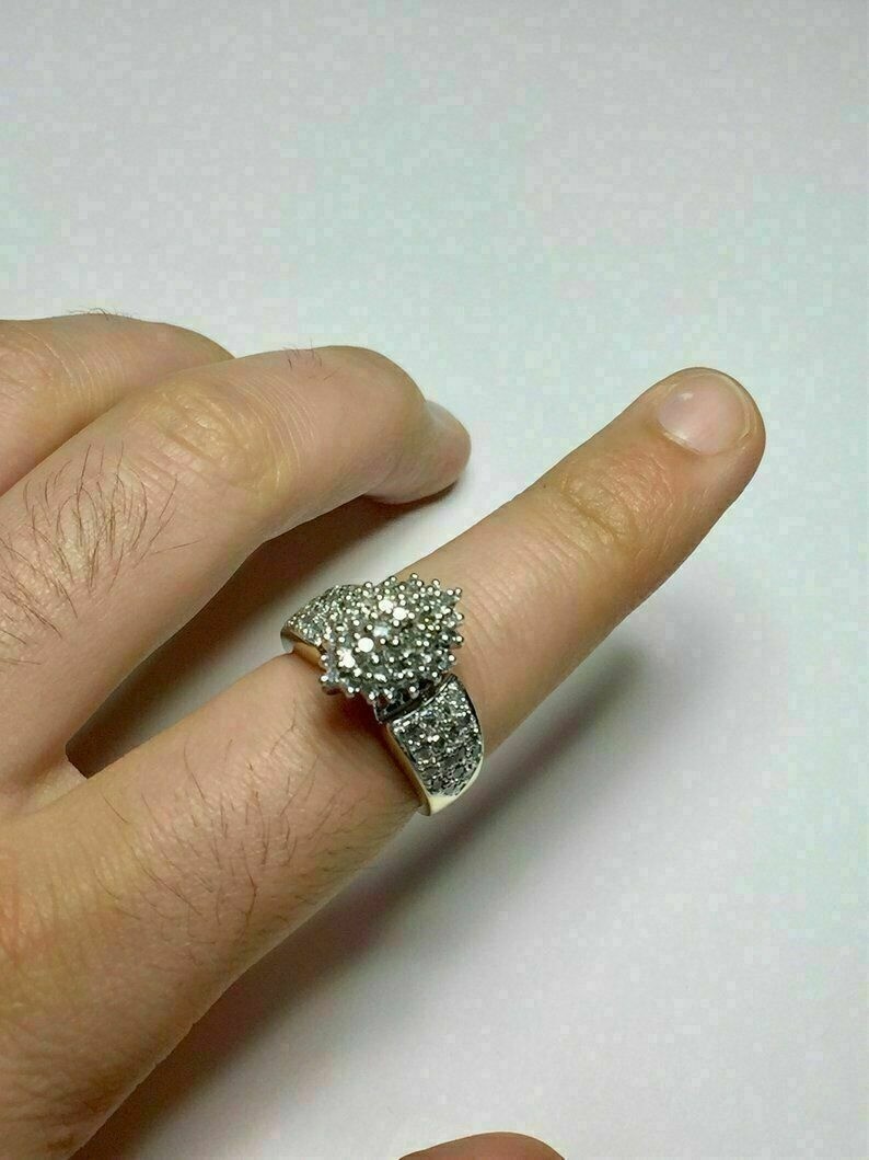 Art Deco 3.20Ct White Diamond Antique Vintage Engagement Ring 14K Yellow Gold FN