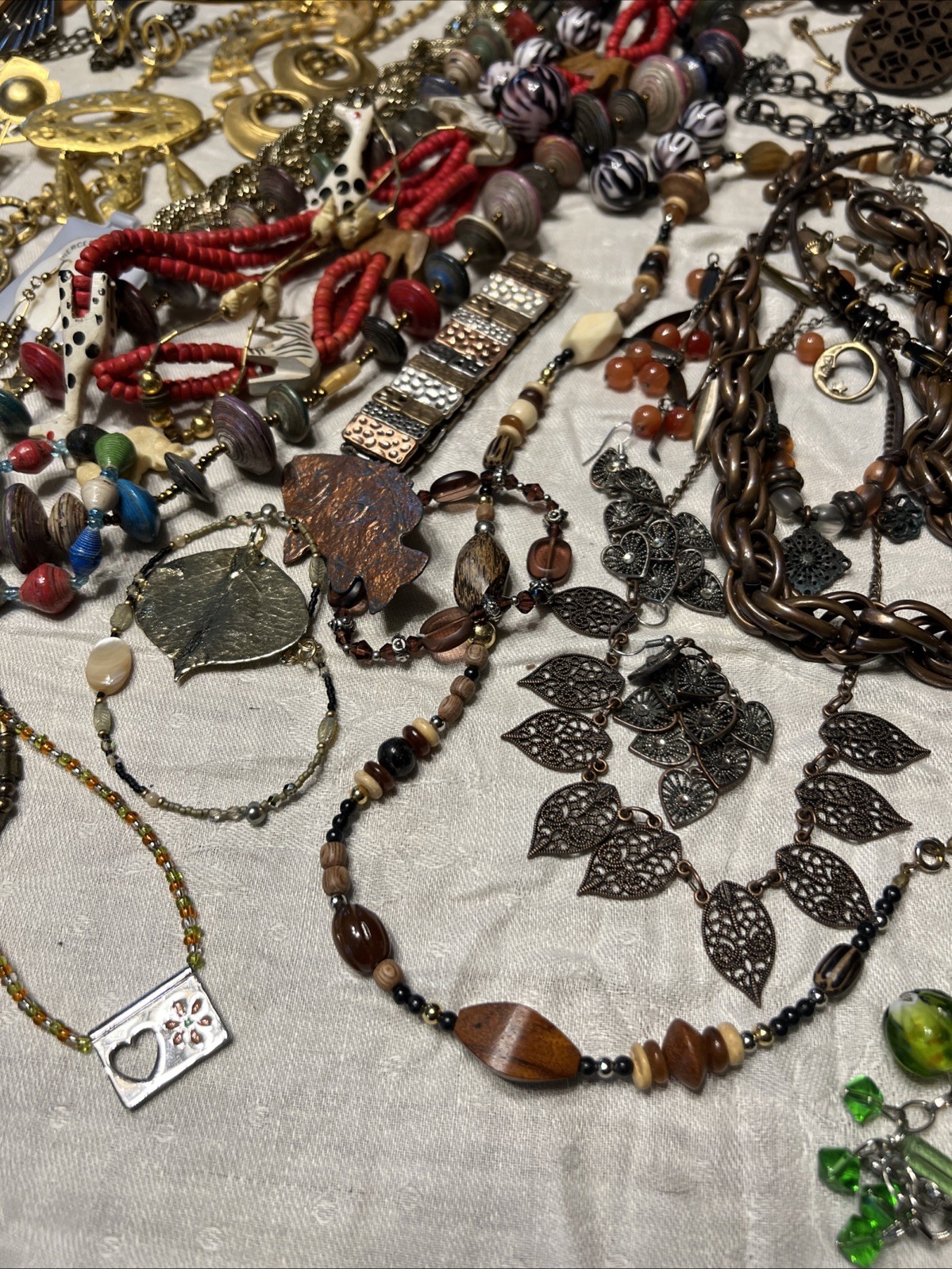 180pc VTG To Now Boho Artisan Eclectic Jewelry Lot Festival Maximalist Global