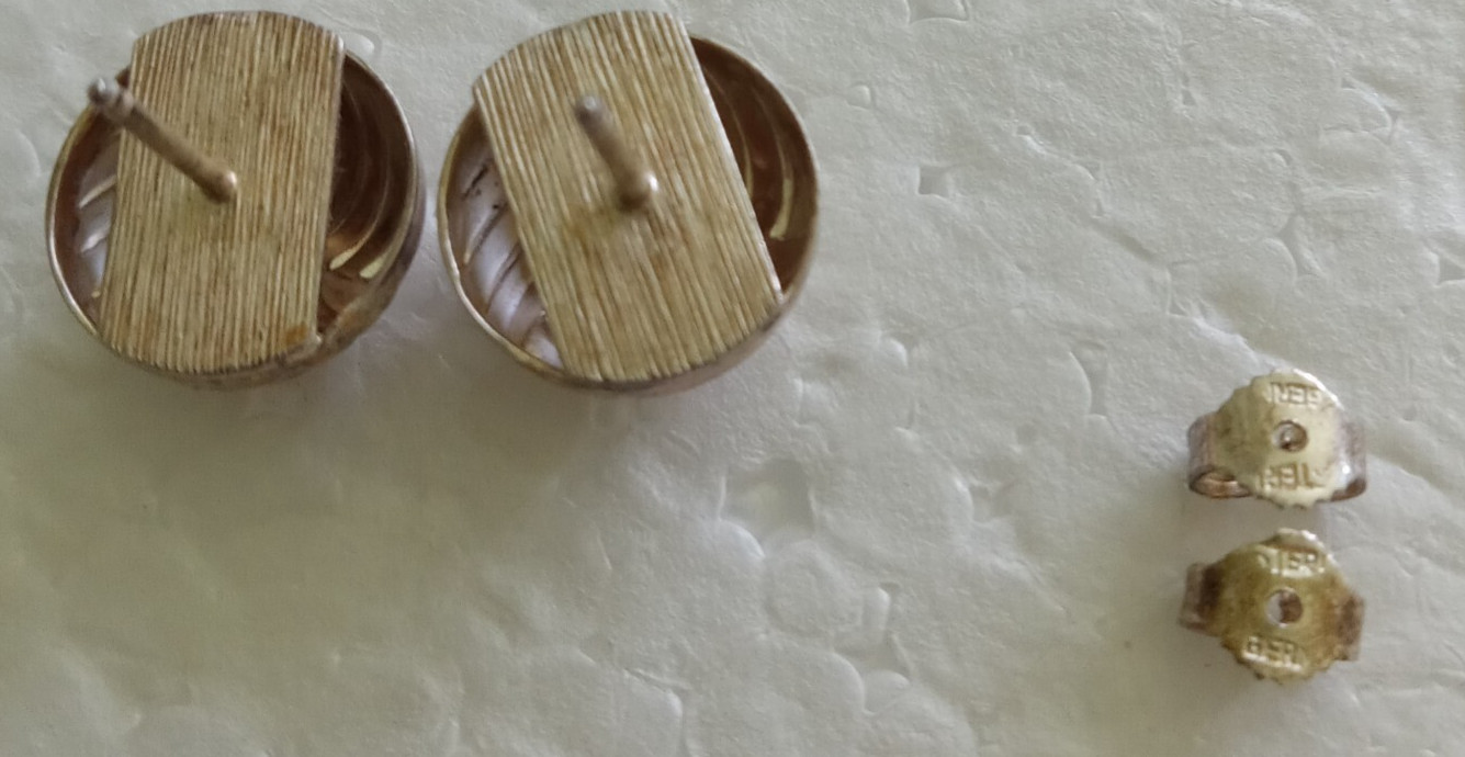 Vintage 80’s Sterling 925 Rachel Gera knot Earrings Post Back Signed Modernist