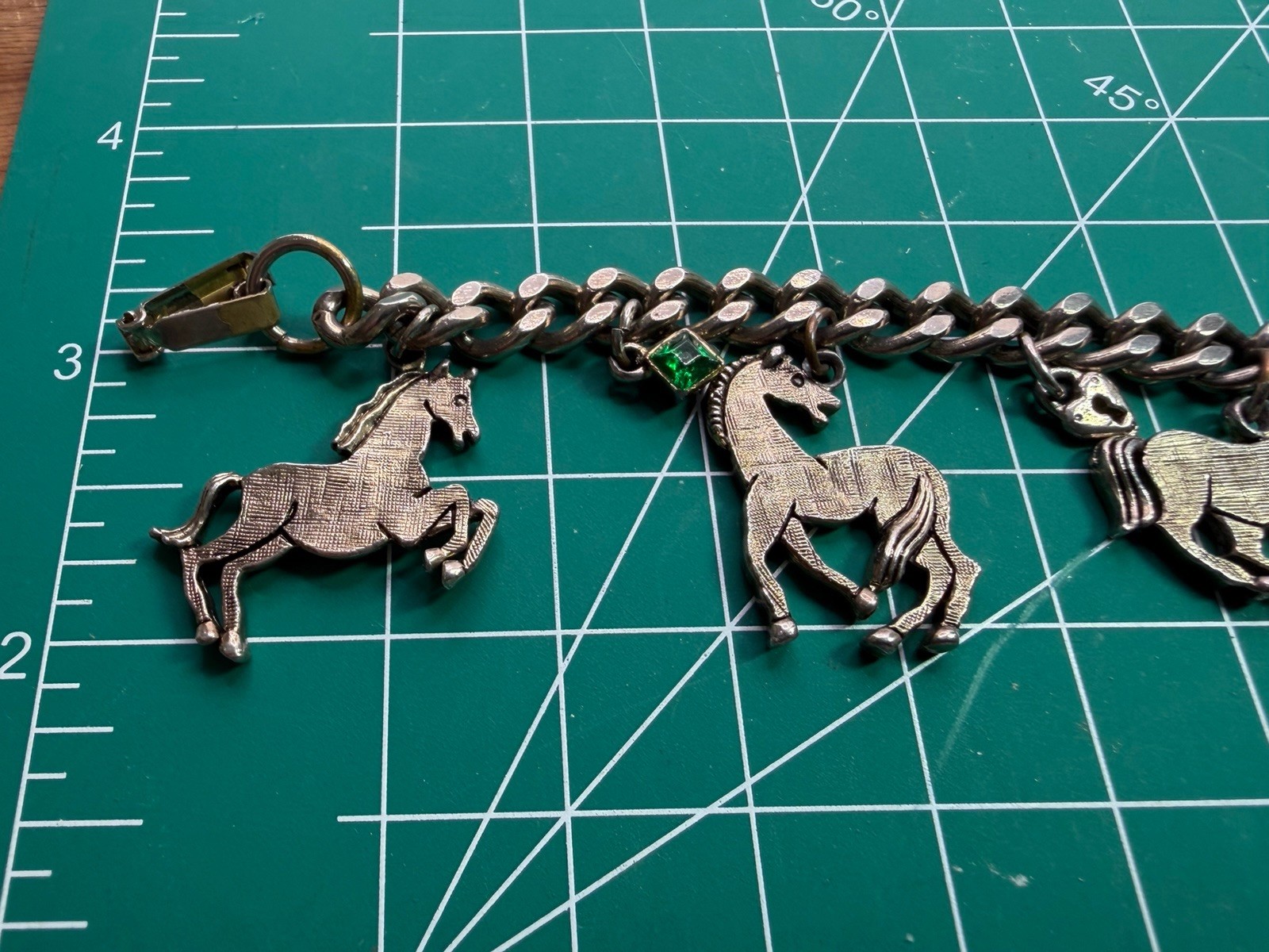 VTG Charm Bracelet Equestrian Lovers Horse One Lame