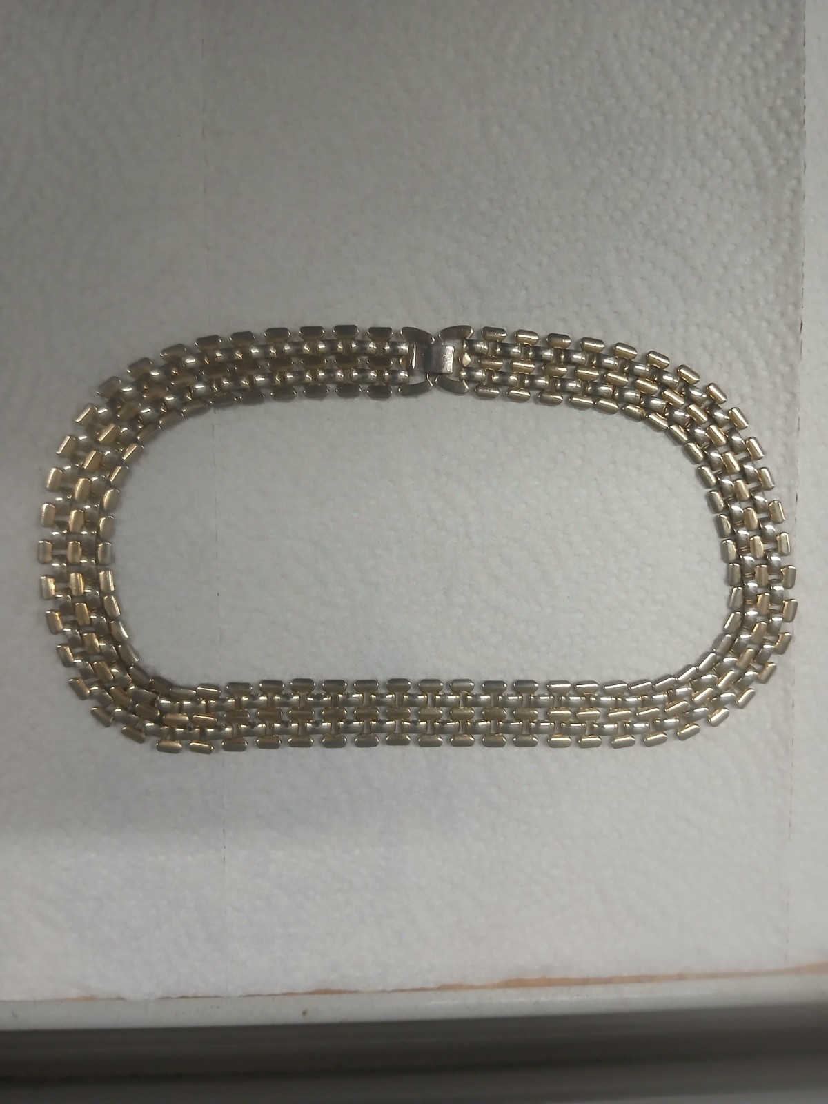 Vintage Gold Tone 18″× 3/4″ Necklace