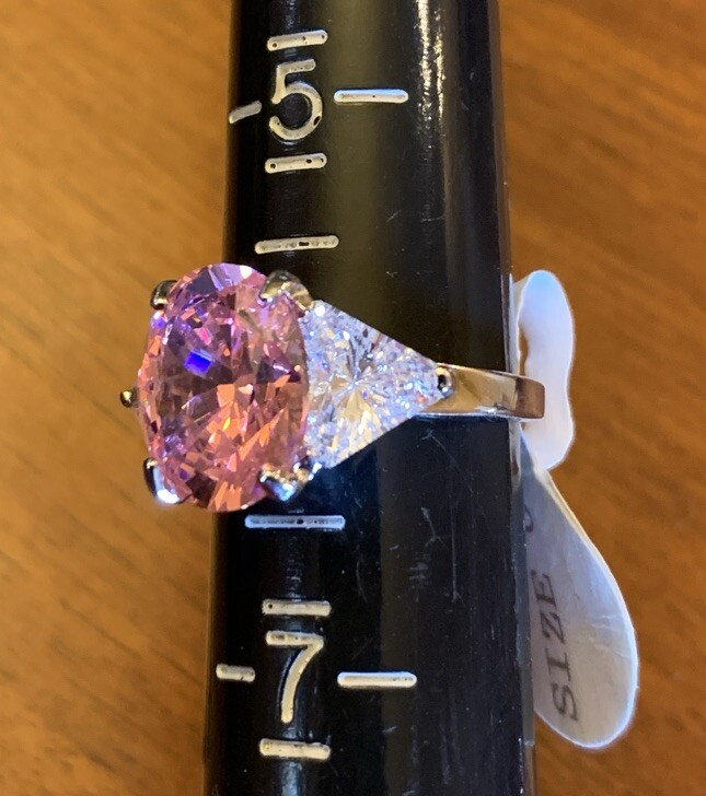 BUTLER 5th Ave. Collection “Tickled Pink” Cubic Zirconia Ring Size 6