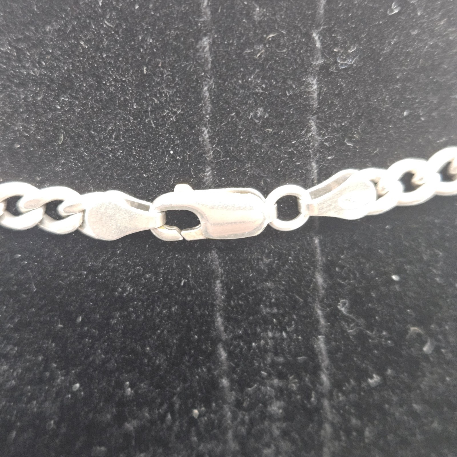 Vintage Sterling Silver Figaro Style Chain Made in Italy 925 Sterling 18″ Men’s