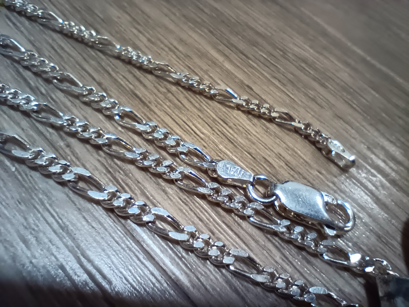 Vtg Sterling Silver Floral Etched Puffy Heart Necklace 19 3/4″